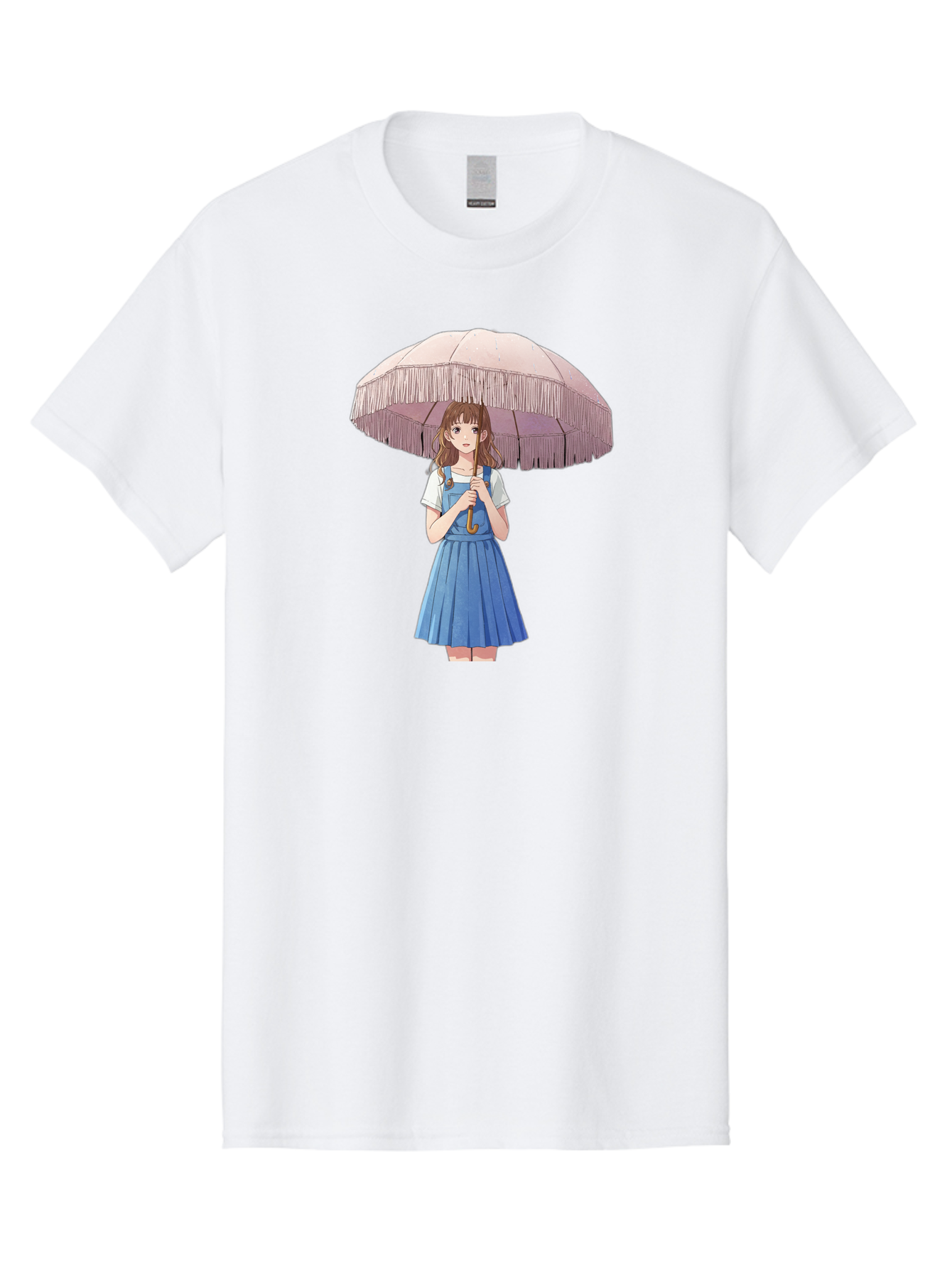Girl-With-Parasol-2 Men'S Graphic Tee, 100% Cotton, Comfortable Casual Summer Wear, Machine Washable, Vintage Camera, Old Camera, Antique Camera, Black Camera, Classic Photography, Photography Equipment, Nostalgic Device, Film Camera, Bai031