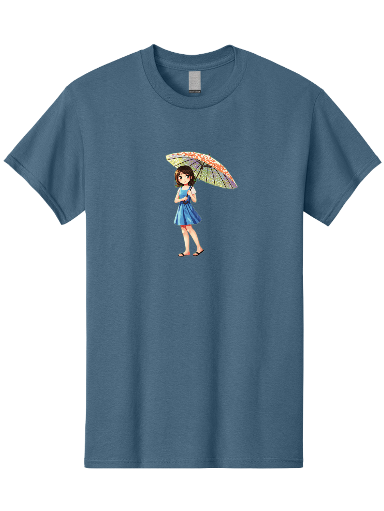 Girl-With-Parasol-5 Men'S Graphic Tee, 100% Cotton, Comfortable Casual Summer Wear, Machine Washable, Vintage Camera, Old Camera, Antique Camera, Black Camera, Classic Photography, Photography Equipment, Nostalgic Device, Film Camera, Bai034
