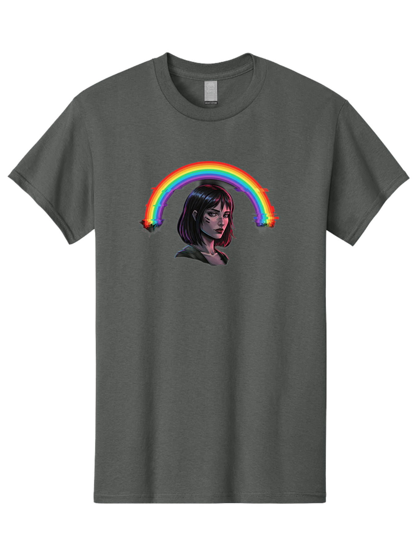 Girl-With-Rainbow Men'S Graphic Tee, 100% Cotton, Comfortable Casual Summer Wear, Machine Washable, Vintage Camera, Old Camera, Antique Camera, Black Camera, Classic Photography, Photography Equipment, Nostalgic Device, Film Camera, Camera Art Bai036