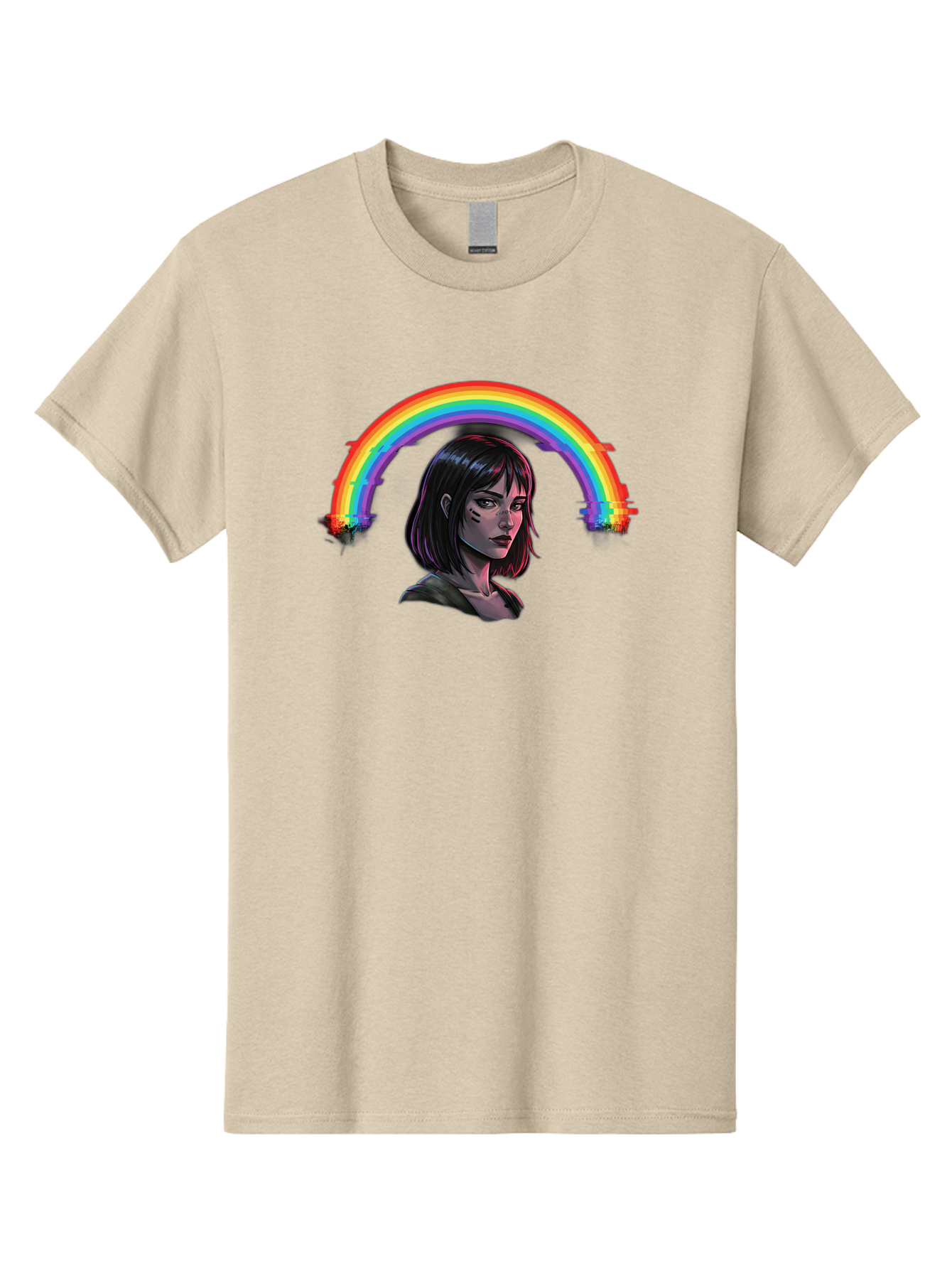 Girl-With-Rainbow Men'S Graphic Tee, 100% Cotton, Comfortable Casual Summer Wear, Machine Washable, Vintage Camera, Old Camera, Antique Camera, Black Camera, Classic Photography, Photography Equipment, Nostalgic Device, Film Camera, Camera Art Bai036