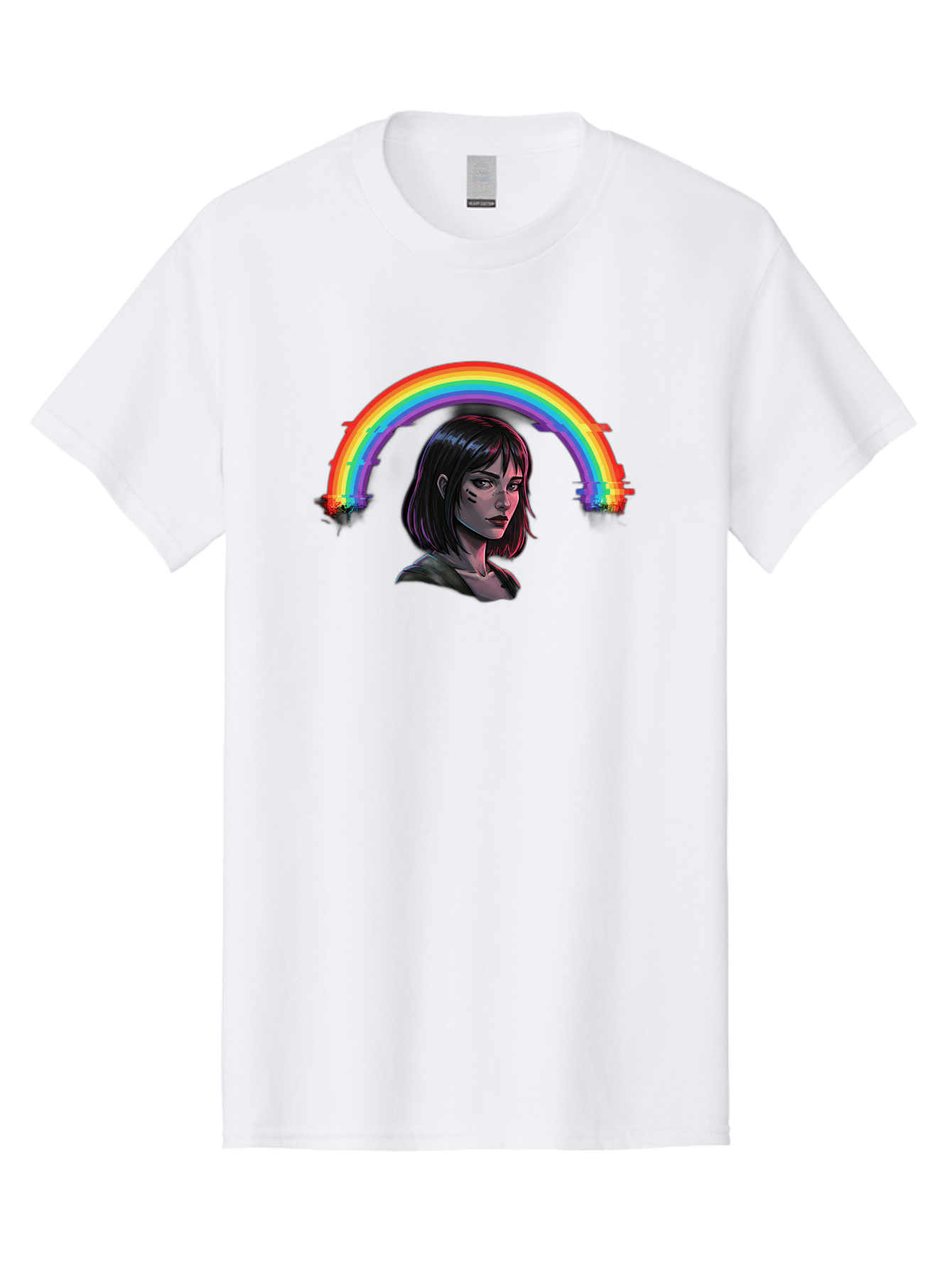Girl-With-Rainbow Men'S Graphic Tee, 100% Cotton, Comfortable Casual Summer Wear, Machine Washable, Vintage Camera, Old Camera, Antique Camera, Black Camera, Classic Photography, Photography Equipment, Nostalgic Device, Film Camera, Camera Art Bai036