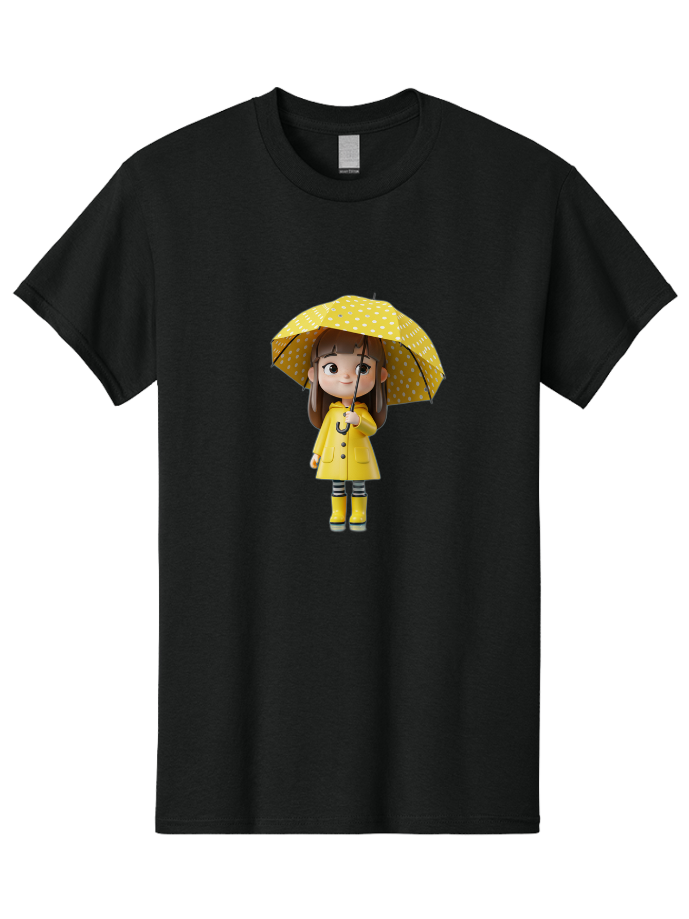 Girl-With-Yellow-Raincoat-And-Umbrella Men'S Graphic Tee, 100% Cotton, Comfortable Casual Summer Wear, Machine Washable, Vintage Camera, Old Camera, Antique Camera, Black Camera, Classic Photography, Photography Equipment, Nostalgic Device, Bai041