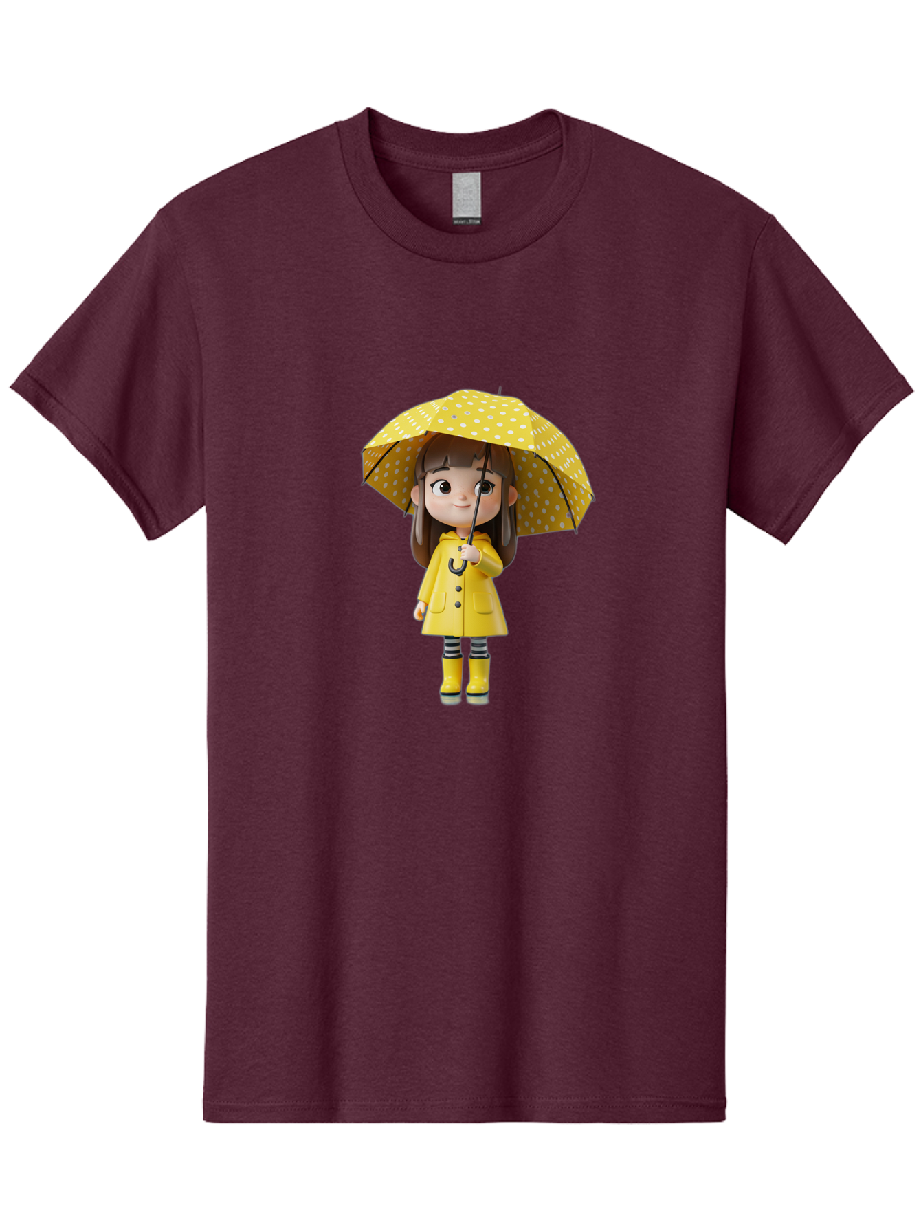 Girl-With-Yellow-Raincoat-And-Umbrella Men'S Graphic Tee, 100% Cotton, Comfortable Casual Summer Wear, Machine Washable, Vintage Camera, Old Camera, Antique Camera, Black Camera, Classic Photography, Photography Equipment, Nostalgic Device, Bai041