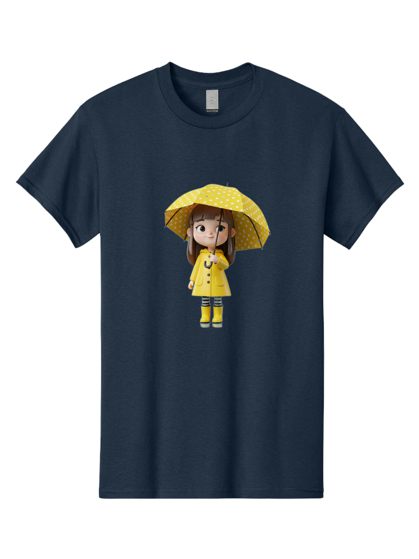 Girl-With-Yellow-Raincoat-And-Umbrella Men'S Graphic Tee, 100% Cotton, Comfortable Casual Summer Wear, Machine Washable, Vintage Camera, Old Camera, Antique Camera, Black Camera, Classic Photography, Photography Equipment, Nostalgic Device, Bai041