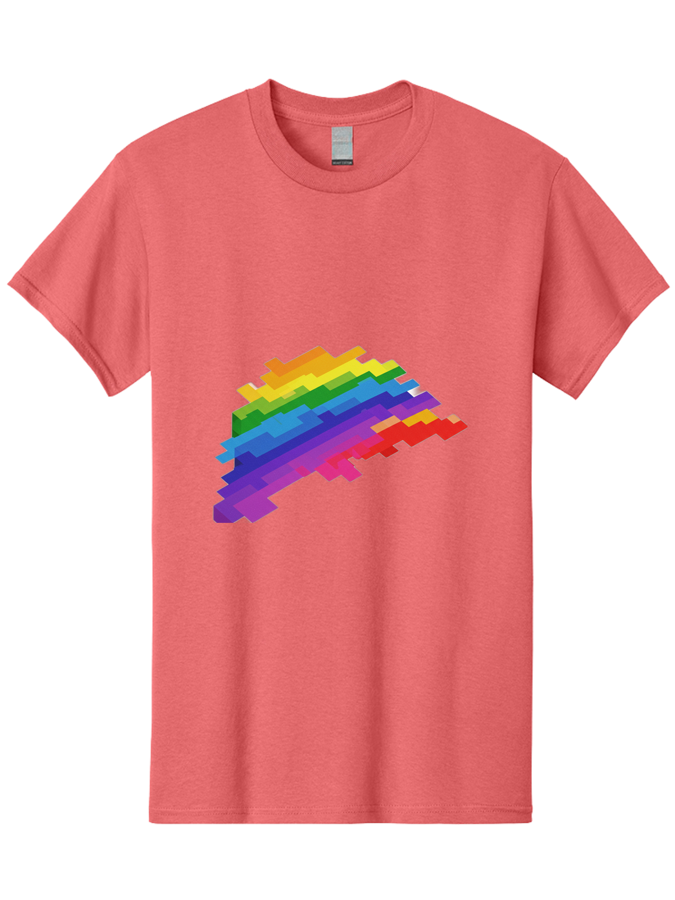 Glitchy-Rainbow Men'S Graphic Tee, 100% Cotton, Comfortable Casual Summer Wear, Machine Washable, Vintage Camera, Old Camera, Antique Camera, Black Camera, Classic Photography, Photography Equipment, Nostalgic Device, Film Camera, Camera Art Bai044