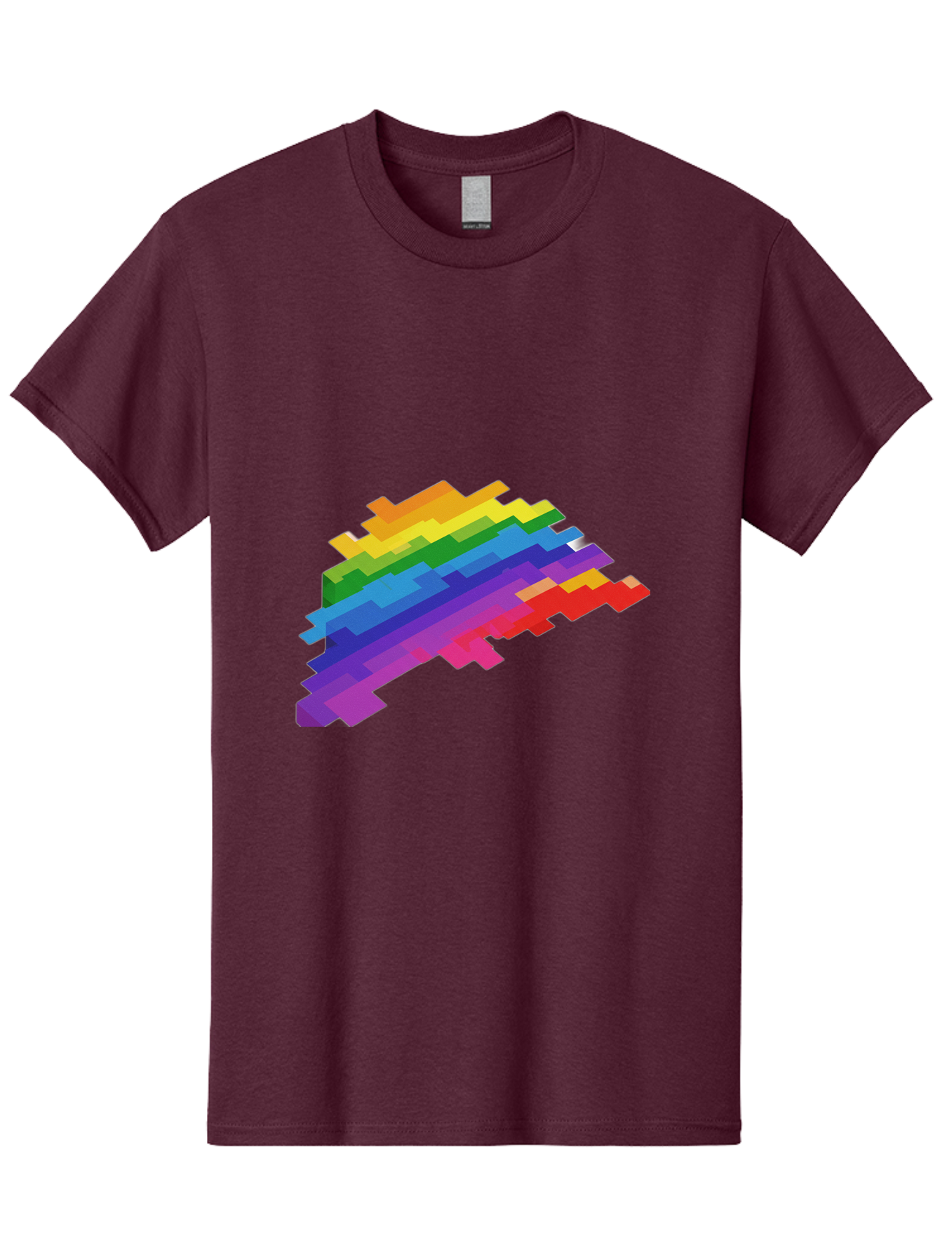 Glitchy-Rainbow Men'S Graphic Tee, 100% Cotton, Comfortable Casual Summer Wear, Machine Washable, Vintage Camera, Old Camera, Antique Camera, Black Camera, Classic Photography, Photography Equipment, Nostalgic Device, Film Camera, Camera Art Bai044