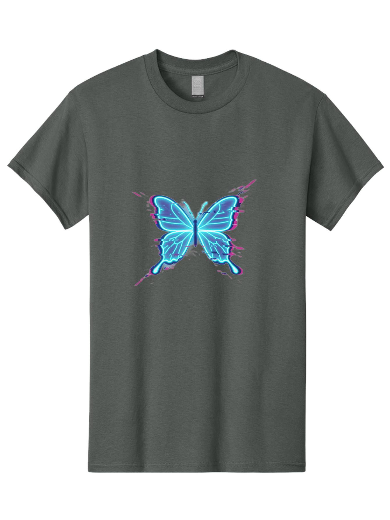 Glowing-Butterfly-1 Men'S Graphic Tee, 100% Cotton, Comfortable Casual Summer Wear, Machine Washable, Vintage Camera, Old Camera, Antique Camera, Black Camera, Classic Photography, Photography Equipment, Nostalgic Device, Film Camera, Bai046