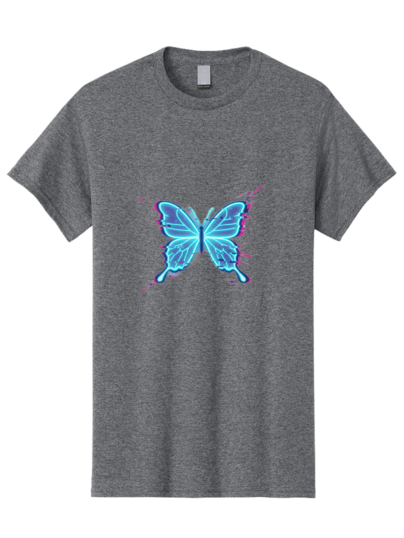 Glowing-Butterfly-1 Men'S Graphic Tee, 100% Cotton, Comfortable Casual Summer Wear, Machine Washable, Vintage Camera, Old Camera, Antique Camera, Black Camera, Classic Photography, Photography Equipment, Nostalgic Device, Film Camera, Bai046