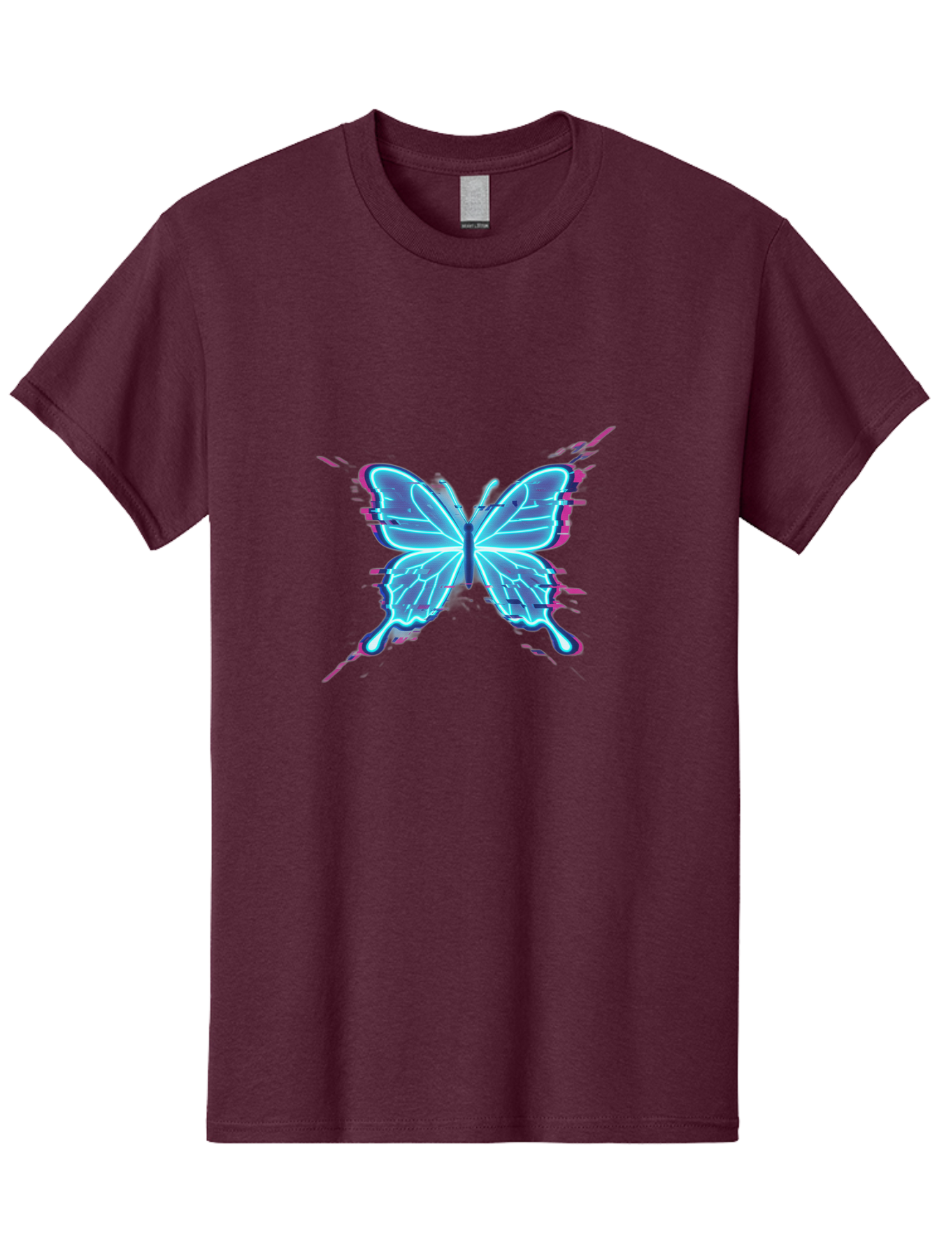 Glowing-Butterfly-1 Men'S Graphic Tee, 100% Cotton, Comfortable Casual Summer Wear, Machine Washable, Vintage Camera, Old Camera, Antique Camera, Black Camera, Classic Photography, Photography Equipment, Nostalgic Device, Film Camera, Bai046