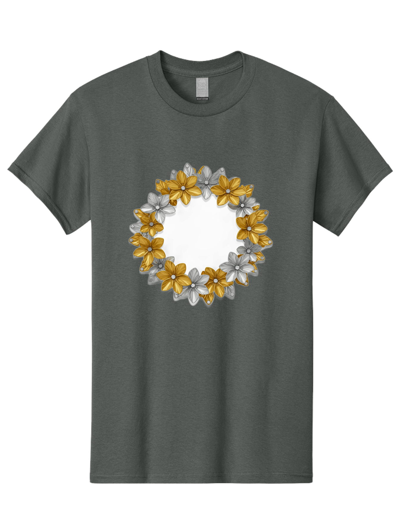 Gold-Silver-Flowers Men'S Graphic Tee, 100% Cotton, Comfortable Casual Summer Wear, Machine Washable, Vintage Camera, Old Camera, Antique Camera, Black Camera, Classic Photography, Photography Equipment, Nostalgic Device, Film Camera, Bai057