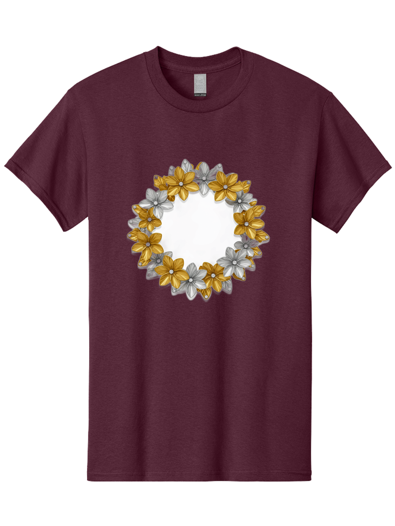 Gold-Silver-Flowers Men'S Graphic Tee, 100% Cotton, Comfortable Casual Summer Wear, Machine Washable, Vintage Camera, Old Camera, Antique Camera, Black Camera, Classic Photography, Photography Equipment, Nostalgic Device, Film Camera, Bai057