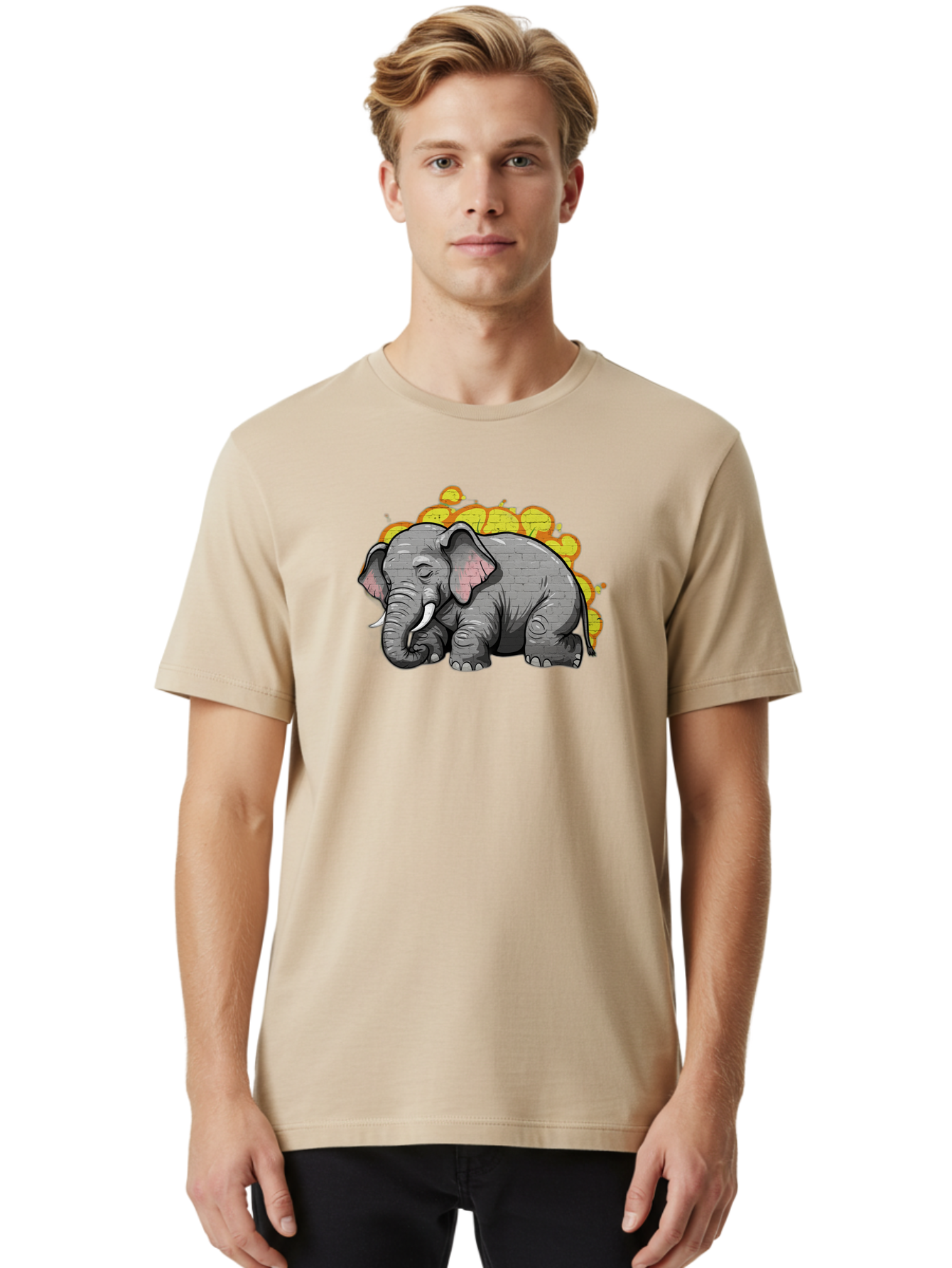Graffiti-Elephant Men'S Graphic Tee, 100% Cotton, Comfortable Casual Summer Wear, Machine Washable, Vintage Camera, Old Camera, Antique Camera, Black Camera, Classic Photography, Photography Equipment, Nostalgic Device, Film Camera, Camera Art Bai062