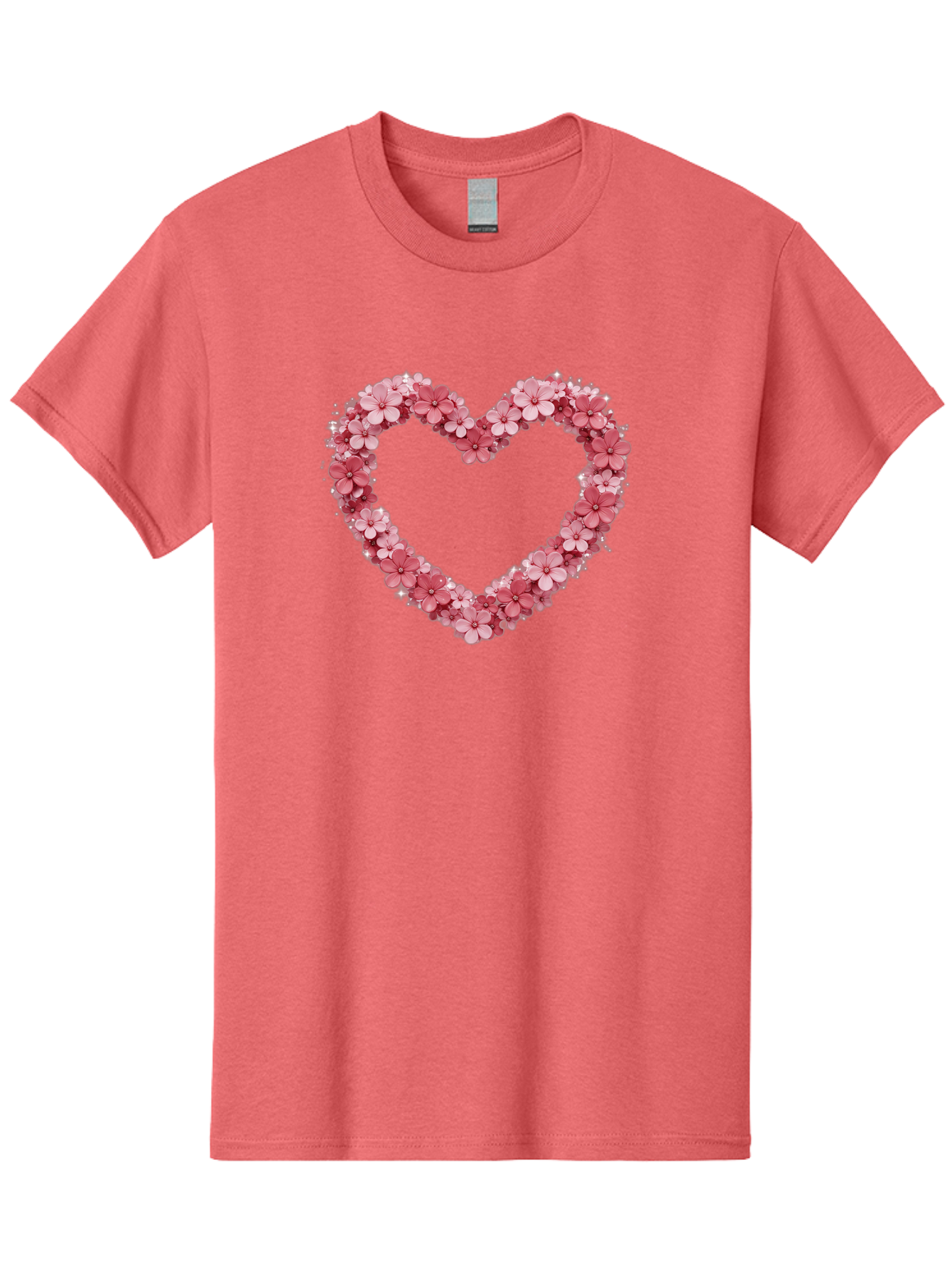 Heart-Shape-With-Pink-Flowers Men'S Graphic Tee, 100% Cotton, Comfortable Casual Summer Wear, Machine Washable, Vintage Camera, Old Camera, Antique Camera, Black Camera, Classic Photography, Photography Equipment, Nostalgic Device, Bai069