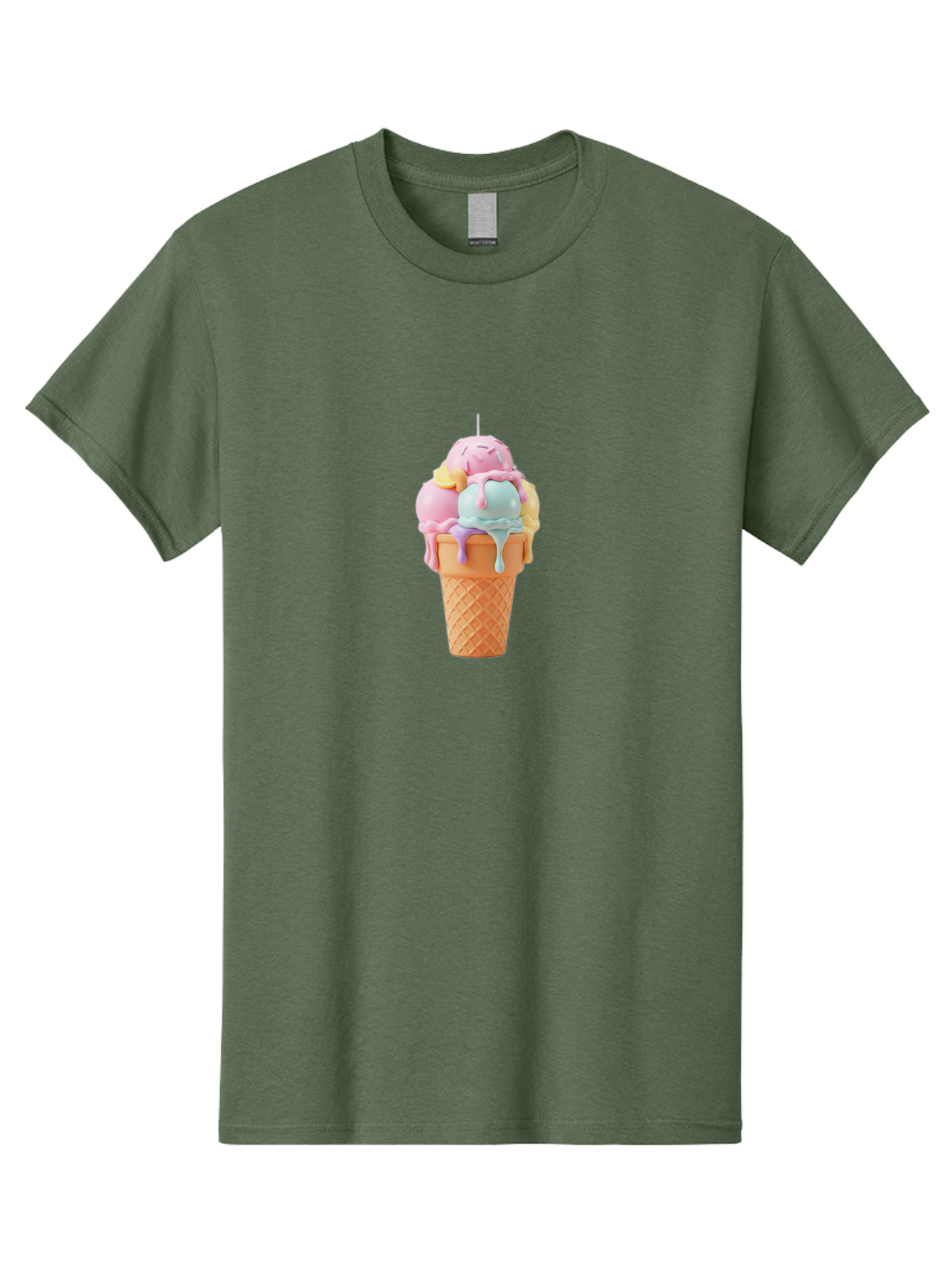 Ice-Cream-Cone Men'S Graphic Tee, 100% Cotton, Comfortable Casual Summer Wear, Machine Washable, Vintage Camera, Old Camera, Antique Camera, Black Camera, Classic Photography, Photography Equipment, Nostalgic Device, Film Camera, Camera Art Bai075