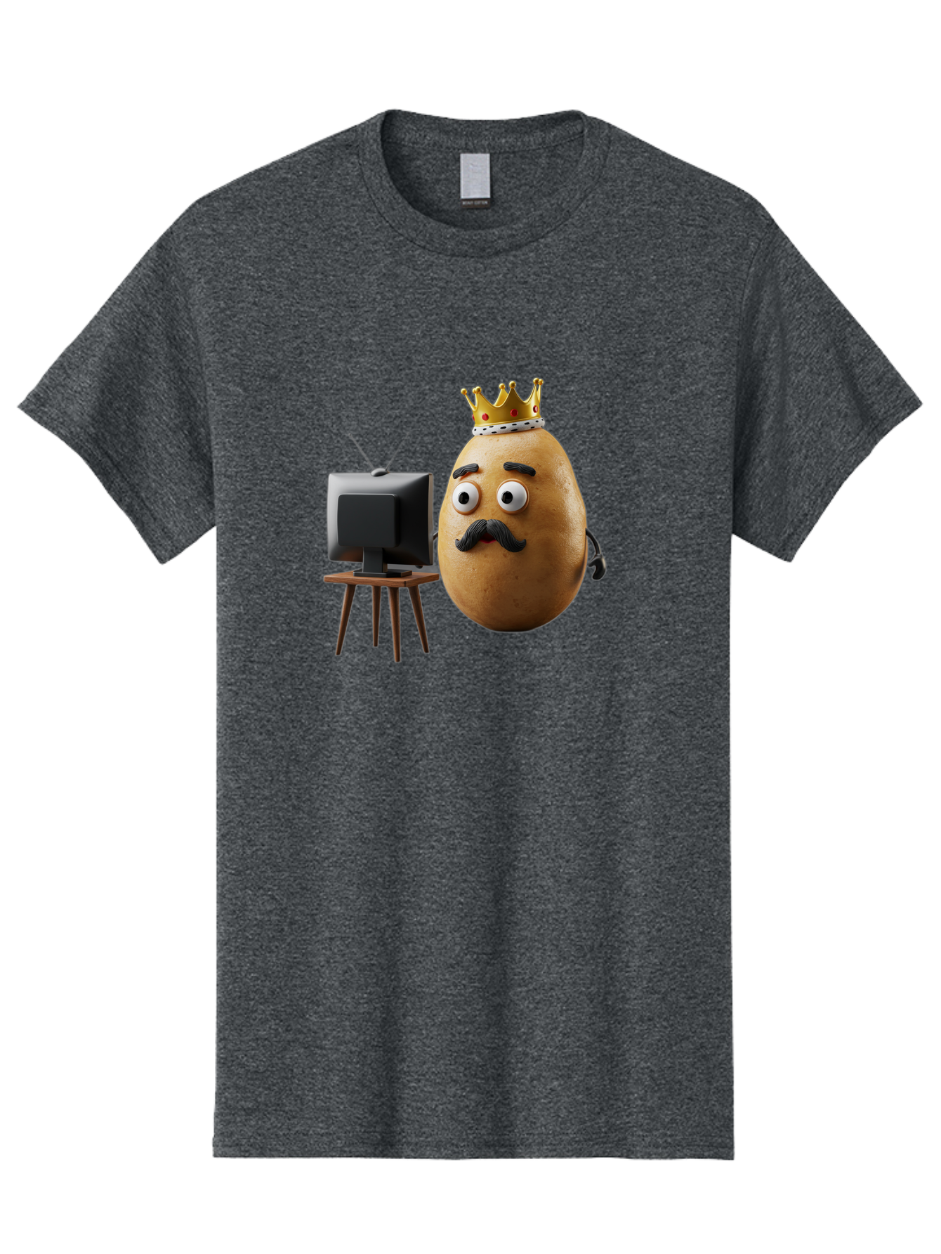 King-Potato Men'S Graphic Tee, 100% Cotton, Comfortable Casual Summer Wear, Machine Washable, Vintage Camera, Old Camera, Antique Camera, Black Camera, Classic Photography, Photography Equipment, Nostalgic Device, Film Camera, Camera Art Bai080