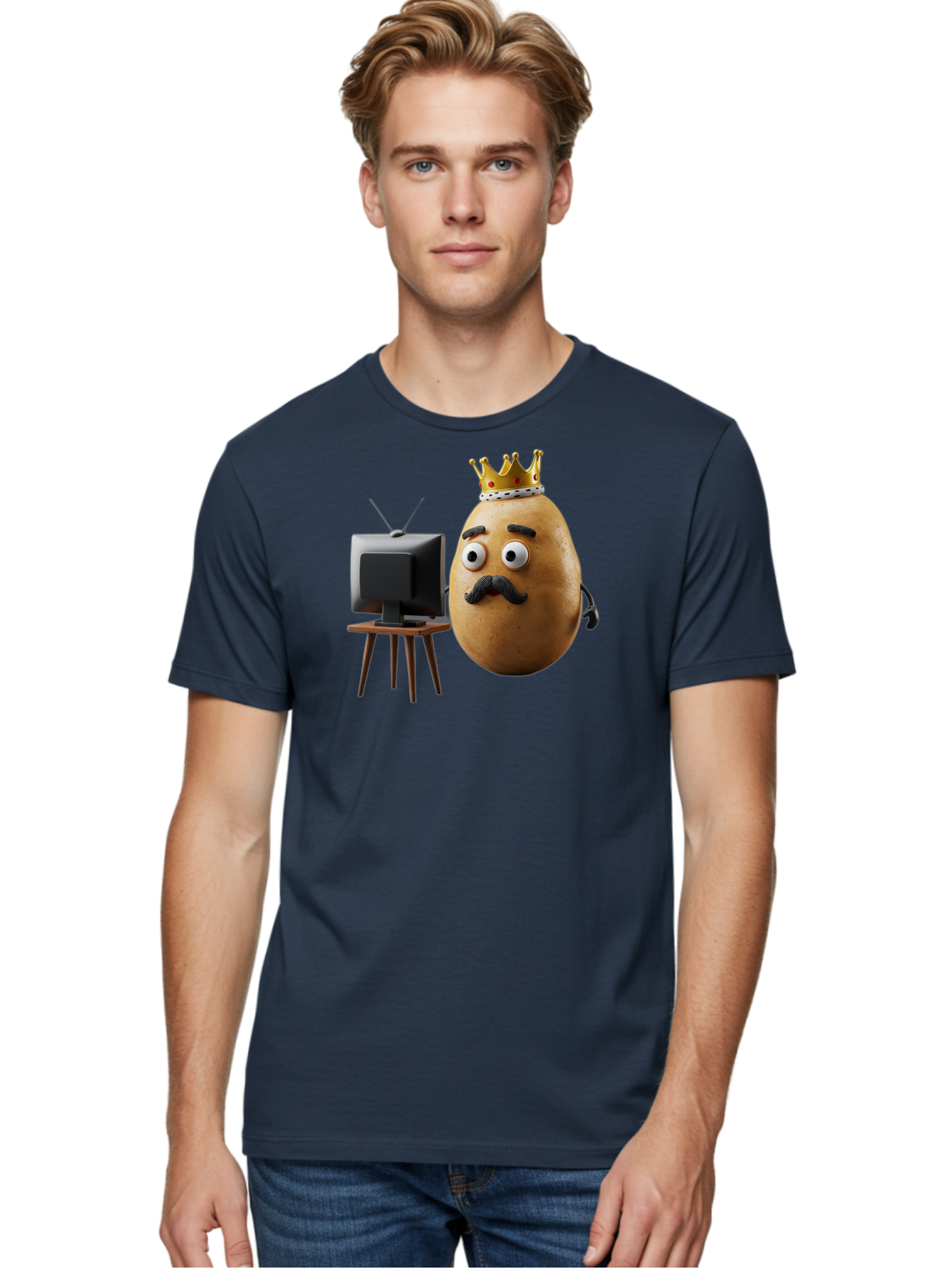 King-Potato Men'S Graphic Tee, 100% Cotton, Comfortable Casual Summer Wear, Machine Washable, Vintage Camera, Old Camera, Antique Camera, Black Camera, Classic Photography, Photography Equipment, Nostalgic Device, Film Camera, Camera Art Bai080