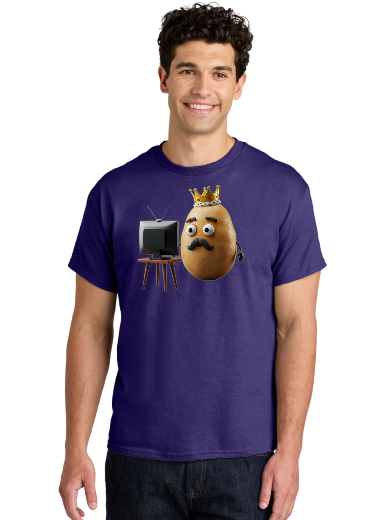 King-Potato Men'S Graphic Tee, 100% Cotton, Comfortable Casual Summer Wear, Machine Washable, Vintage Camera, Old Camera, Antique Camera, Black Camera, Classic Photography, Photography Equipment, Nostalgic Device, Film Camera, Camera Art Bai080