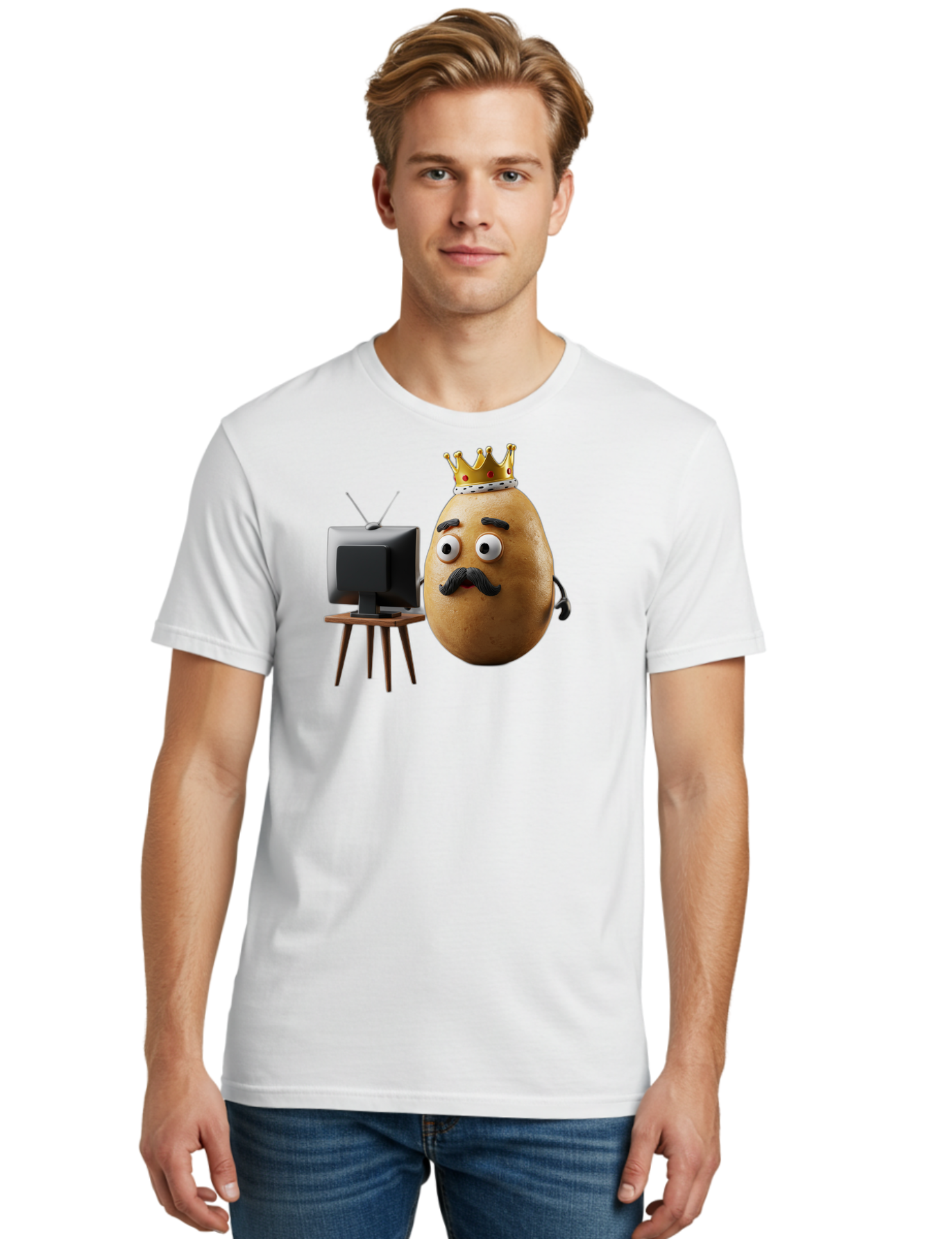 King-Potato Men'S Graphic Tee, 100% Cotton, Comfortable Casual Summer Wear, Machine Washable, Vintage Camera, Old Camera, Antique Camera, Black Camera, Classic Photography, Photography Equipment, Nostalgic Device, Film Camera, Camera Art Bai080