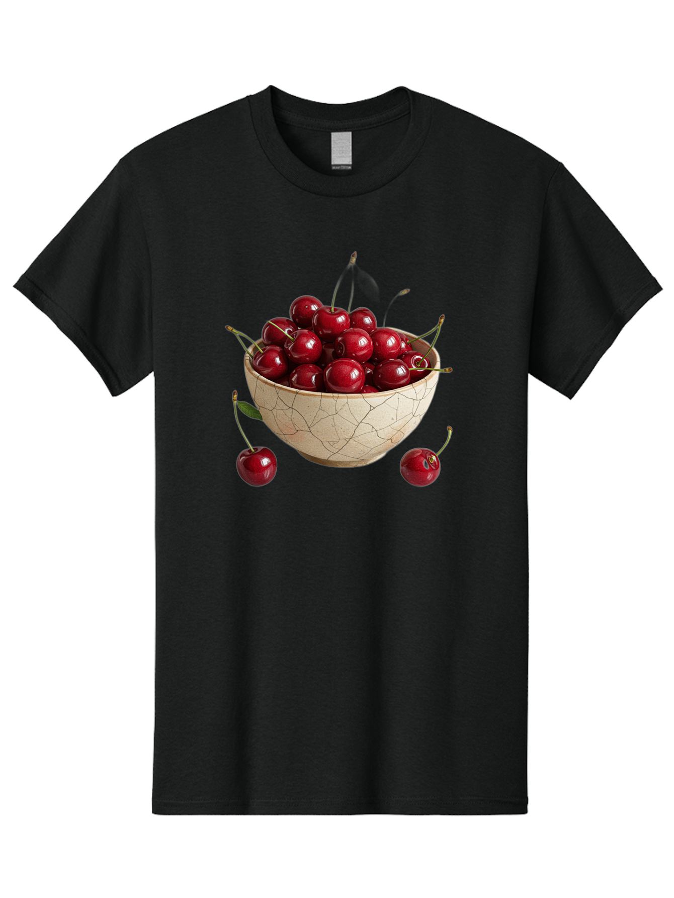 Kintsugi-Bowl-Of-Cherries Men'S Graphic Tee, 100% Cotton, Comfortable Casual Summer Wear, Machine Washable, Vintage Camera, Old Camera, Antique Camera, Black Camera, Classic Photography, Photography Equipment, Nostalgic Device, Film Camera, Bai081
