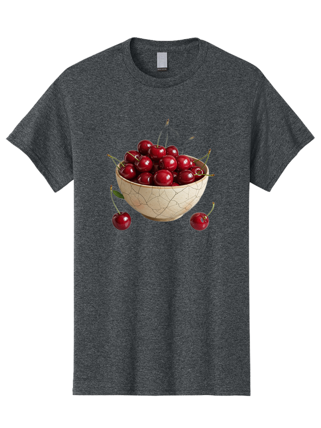 Kintsugi-Bowl-Of-Cherries Men'S Graphic Tee, 100% Cotton, Comfortable Casual Summer Wear, Machine Washable, Vintage Camera, Old Camera, Antique Camera, Black Camera, Classic Photography, Photography Equipment, Nostalgic Device, Film Camera, Bai081