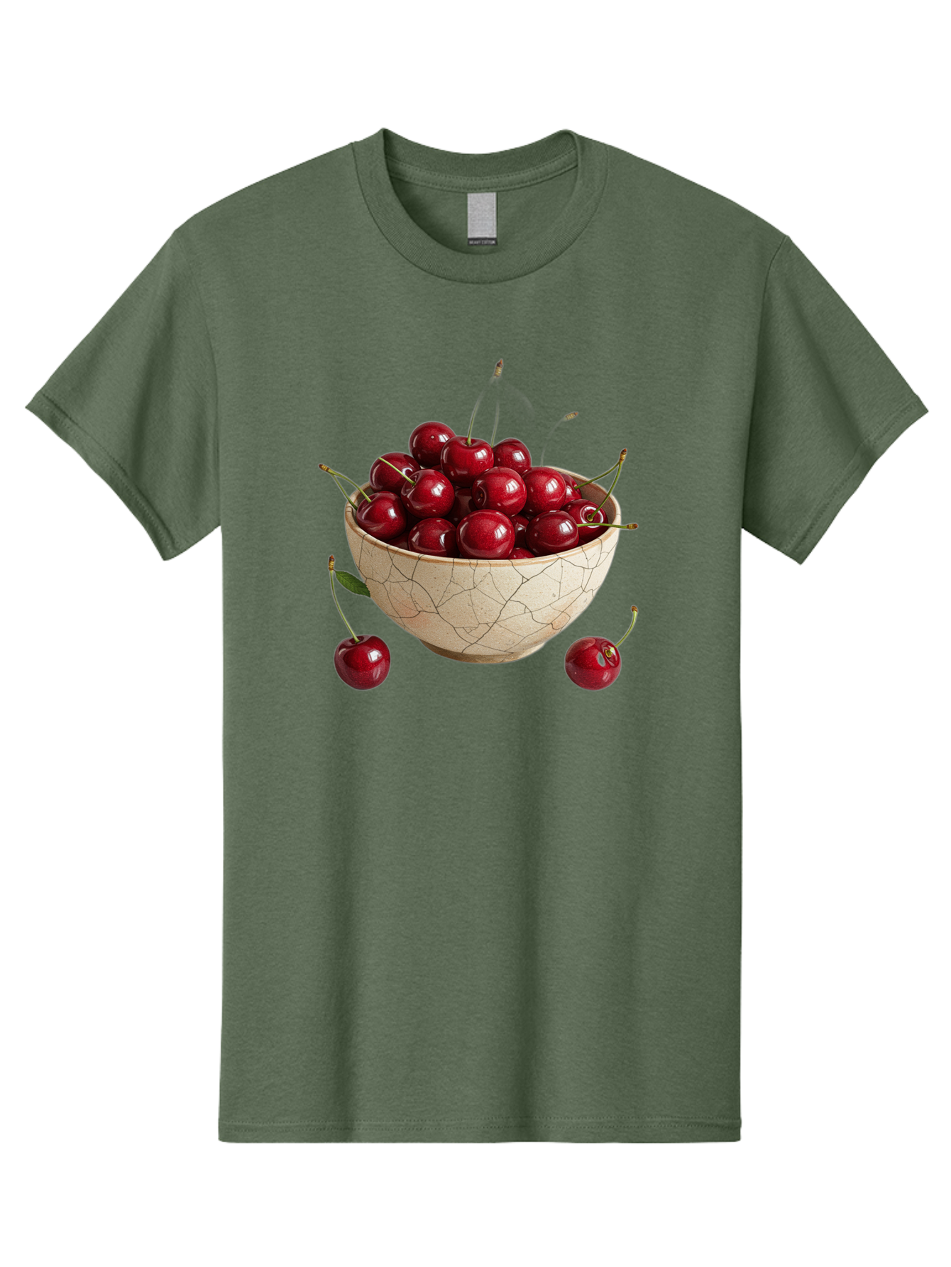 Kintsugi-Bowl-Of-Cherries Men'S Graphic Tee, 100% Cotton, Comfortable Casual Summer Wear, Machine Washable, Vintage Camera, Old Camera, Antique Camera, Black Camera, Classic Photography, Photography Equipment, Nostalgic Device, Film Camera, Bai081