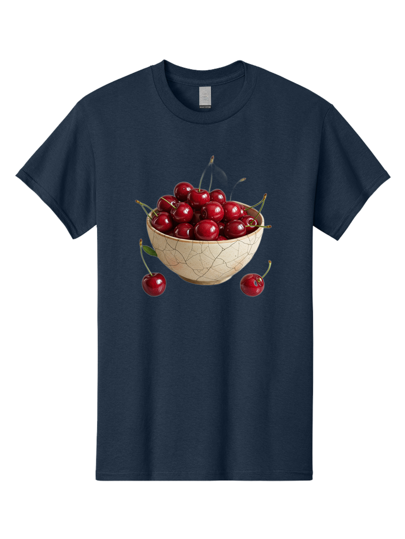 Kintsugi-Bowl-Of-Cherries Men'S Graphic Tee, 100% Cotton, Comfortable Casual Summer Wear, Machine Washable, Vintage Camera, Old Camera, Antique Camera, Black Camera, Classic Photography, Photography Equipment, Nostalgic Device, Film Camera, Bai081