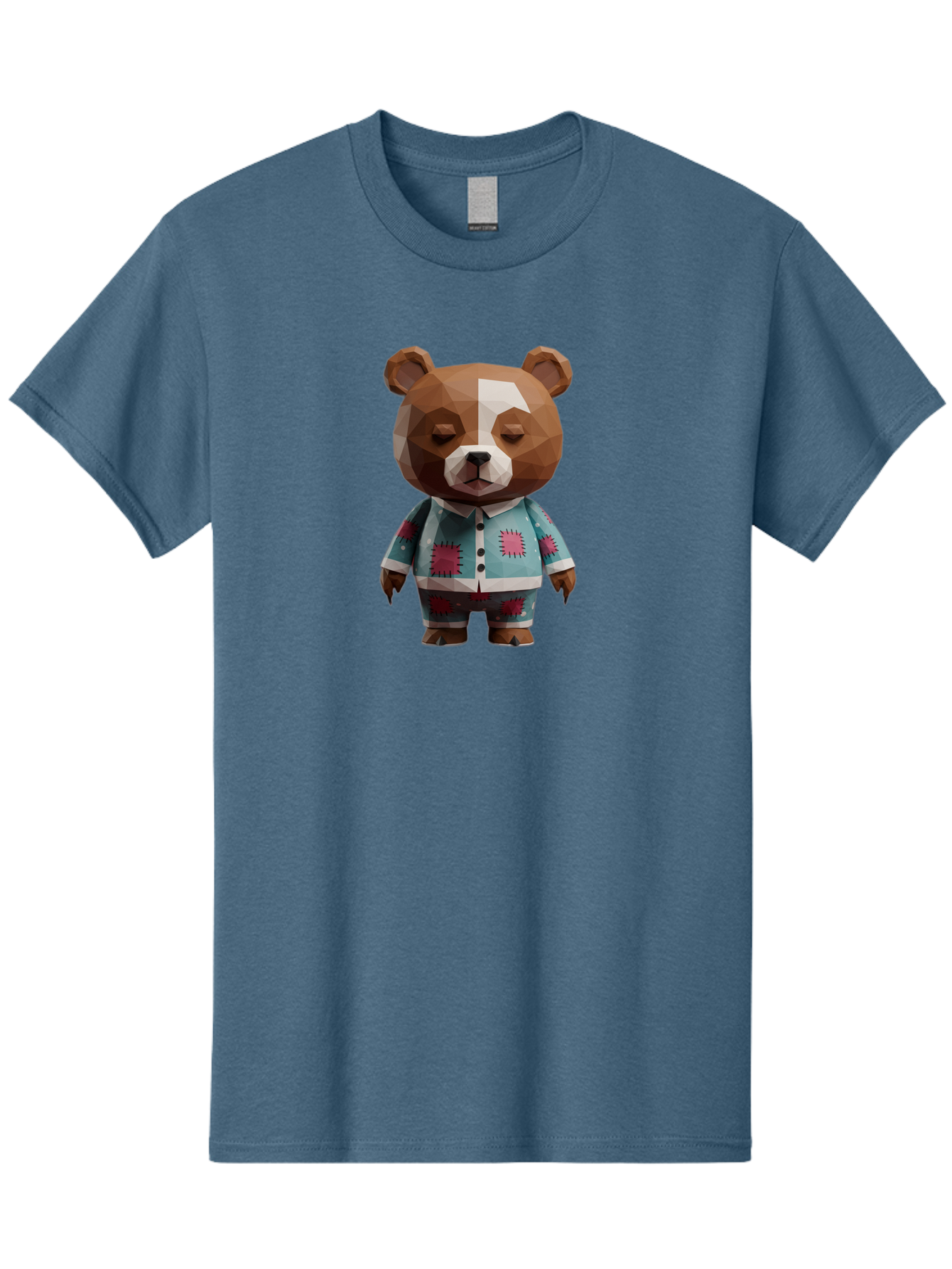 Low-Poly-Brown-Bear Men'S Graphic Tee, 100% Cotton, Comfortable Casual Summer Wear, Machine Washable, Vintage Camera, Old Camera, Antique Camera, Black Camera, Classic Photography, Photography Equipment, Nostalgic Device, Film Camera, Bai105