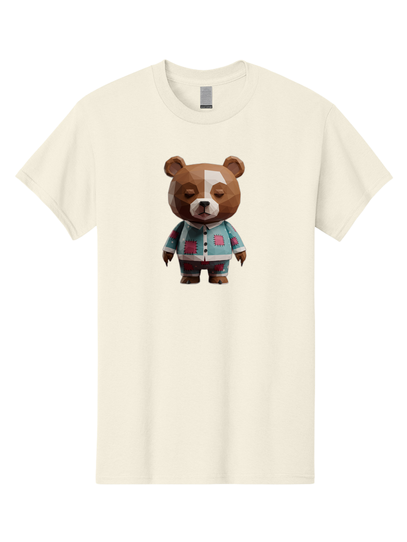 Low-Poly-Brown-Bear Men'S Graphic Tee, 100% Cotton, Comfortable Casual Summer Wear, Machine Washable, Vintage Camera, Old Camera, Antique Camera, Black Camera, Classic Photography, Photography Equipment, Nostalgic Device, Film Camera, Bai105