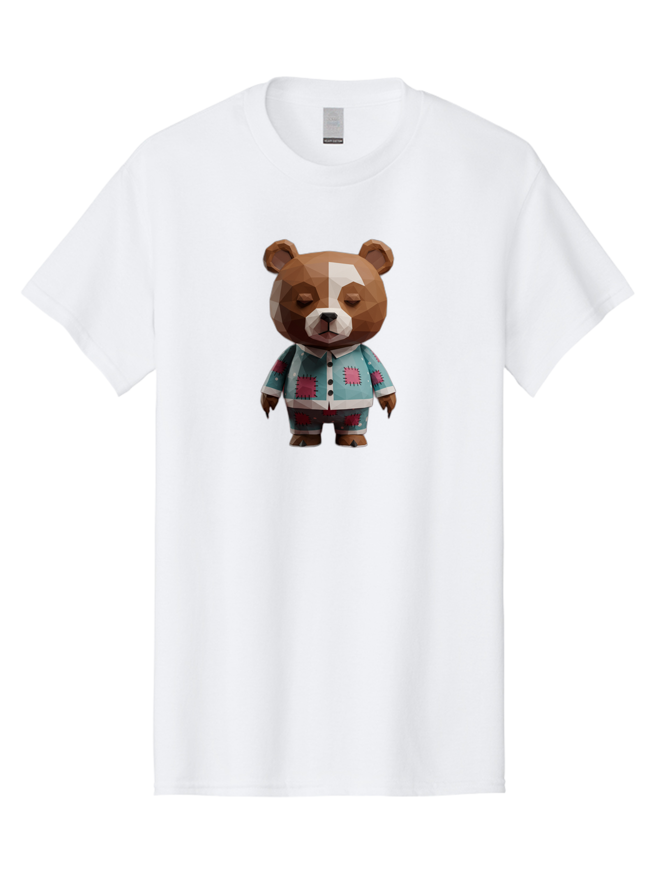 Low-Poly-Brown-Bear Men'S Graphic Tee, 100% Cotton, Comfortable Casual Summer Wear, Machine Washable, Vintage Camera, Old Camera, Antique Camera, Black Camera, Classic Photography, Photography Equipment, Nostalgic Device, Film Camera, Bai105
