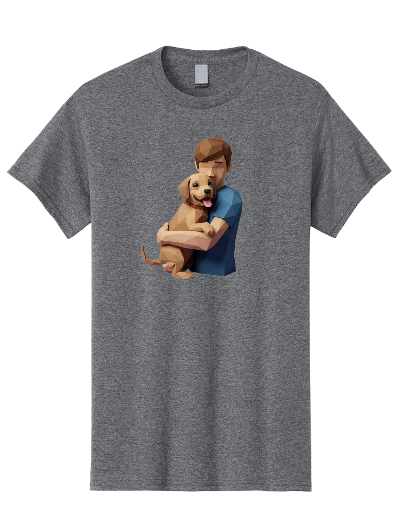 Man-Hugging-Dog-1 Men'S Graphic Tee, 100% Cotton, Comfortable Casual Summer Wear, Machine Washable, Vintage Camera, Old Camera, Antique Camera, Black Camera, Classic Photography, Photography Equipment, Nostalgic Device, Film Camera, Camera Art Bai112