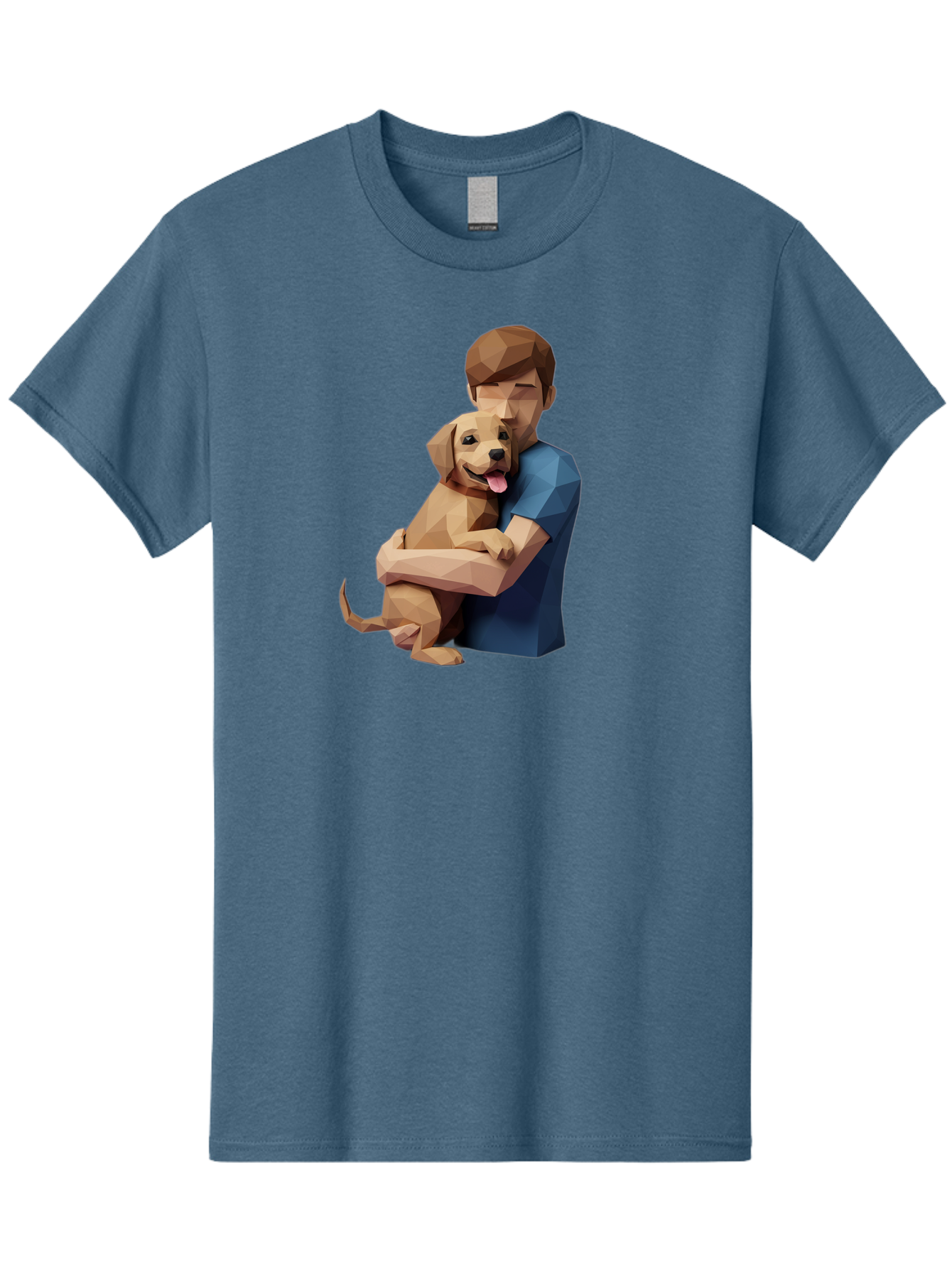 Man-Hugging-Dog-1 Men'S Graphic Tee, 100% Cotton, Comfortable Casual Summer Wear, Machine Washable, Vintage Camera, Old Camera, Antique Camera, Black Camera, Classic Photography, Photography Equipment, Nostalgic Device, Film Camera, Camera Art Bai112