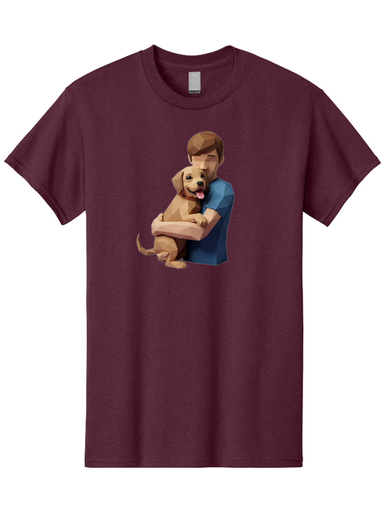 Man-Hugging-Dog-1 Men'S Graphic Tee, 100% Cotton, Comfortable Casual Summer Wear, Machine Washable, Vintage Camera, Old Camera, Antique Camera, Black Camera, Classic Photography, Photography Equipment, Nostalgic Device, Film Camera, Camera Art Bai112