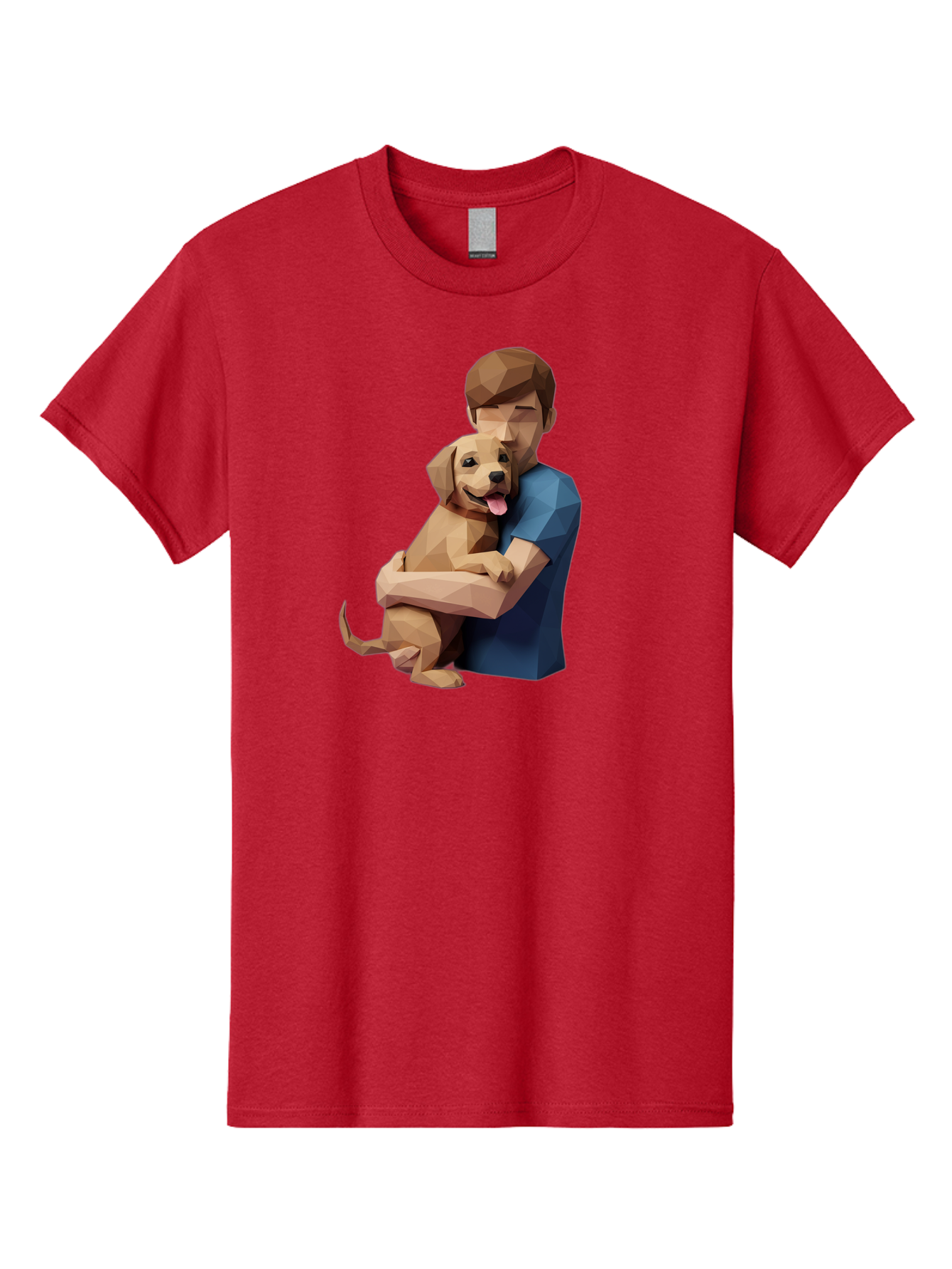 Man-Hugging-Dog-1 Men'S Graphic Tee, 100% Cotton, Comfortable Casual Summer Wear, Machine Washable, Vintage Camera, Old Camera, Antique Camera, Black Camera, Classic Photography, Photography Equipment, Nostalgic Device, Film Camera, Camera Art Bai112