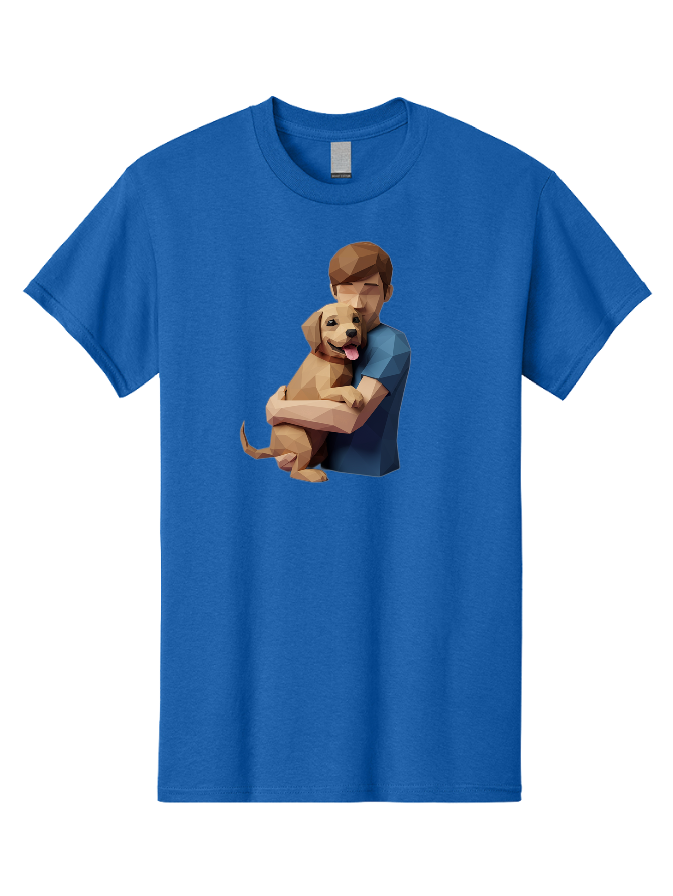 Man-Hugging-Dog-1 Men'S Graphic Tee, 100% Cotton, Comfortable Casual Summer Wear, Machine Washable, Vintage Camera, Old Camera, Antique Camera, Black Camera, Classic Photography, Photography Equipment, Nostalgic Device, Film Camera, Camera Art Bai112