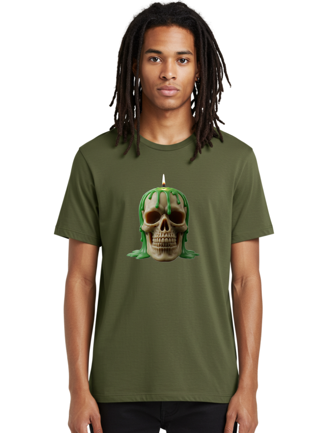 Melting-Skull-Candle Men'S Graphic Tee, 100% Cotton, Comfortable Casual Summer Wear, Machine Washable, Vintage Camera, Old Camera, Antique Camera, Black Camera, Classic Photography, Photography Equipment, Nostalgic Device, Film Camera, Bai129
