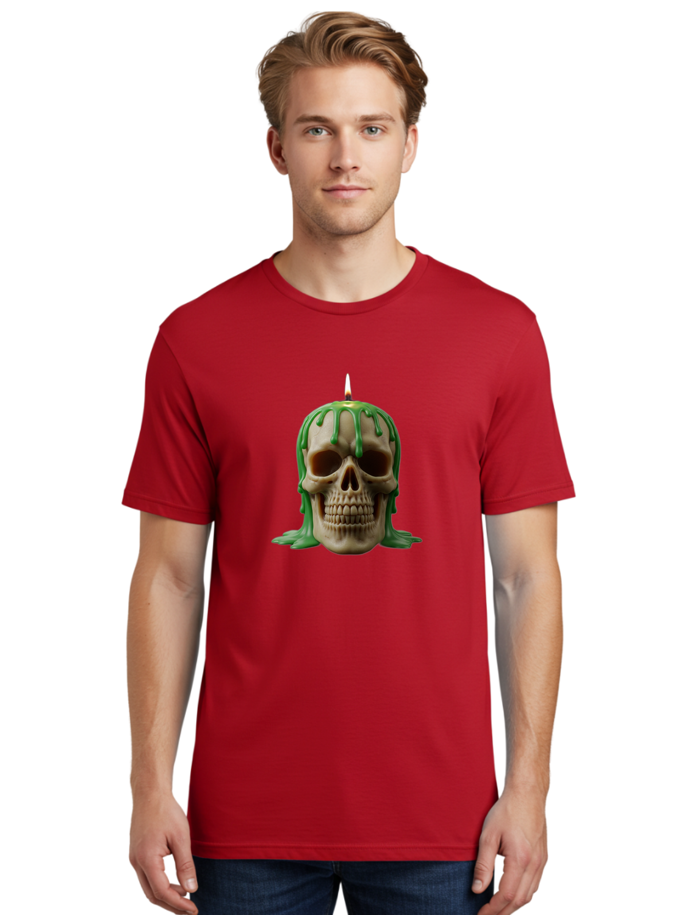 Melting-Skull-Candle Men'S Graphic Tee, 100% Cotton, Comfortable Casual Summer Wear, Machine Washable, Vintage Camera, Old Camera, Antique Camera, Black Camera, Classic Photography, Photography Equipment, Nostalgic Device, Film Camera, Bai129