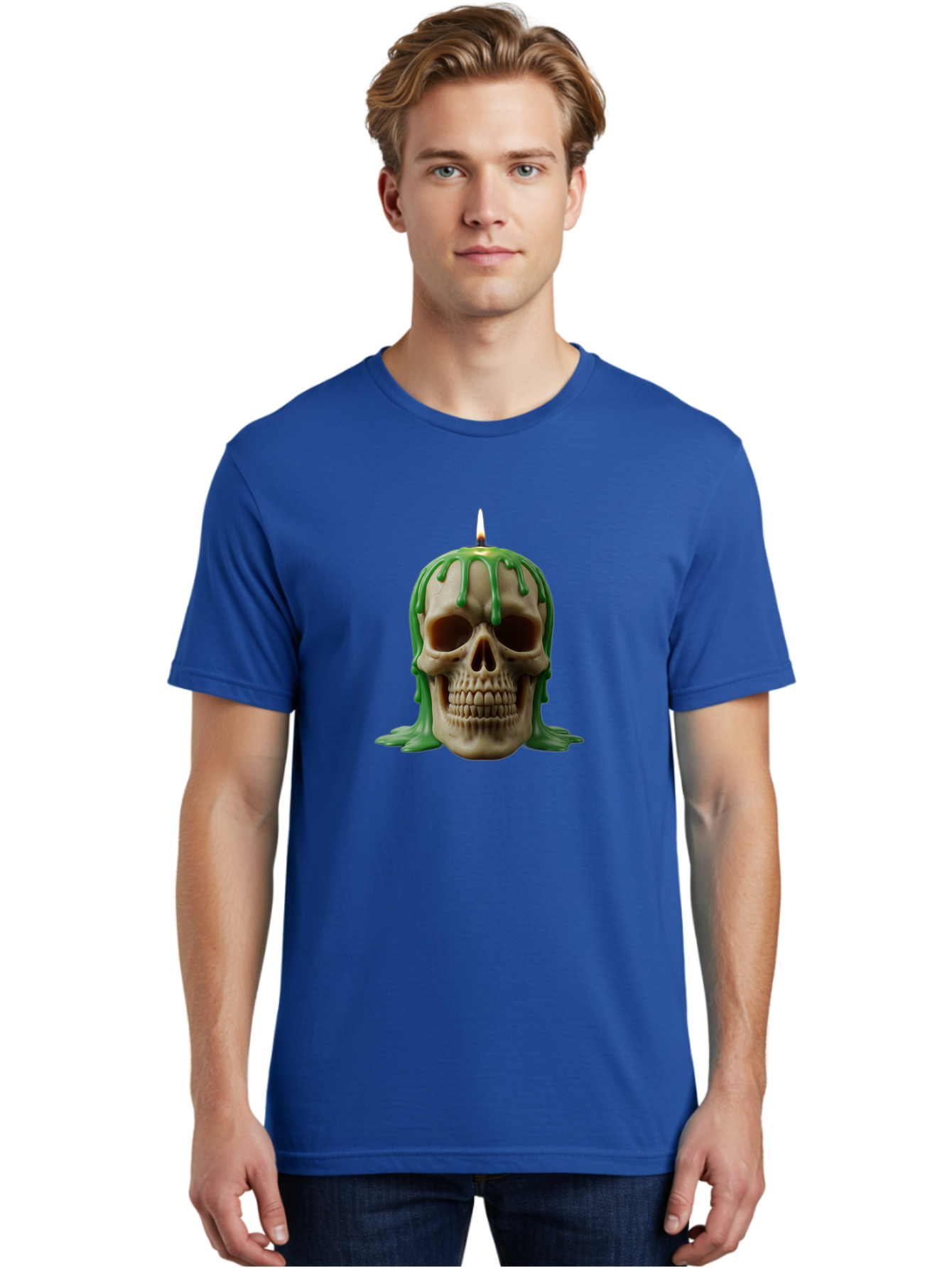 Melting-Skull-Candle Men'S Graphic Tee, 100% Cotton, Comfortable Casual Summer Wear, Machine Washable, Vintage Camera, Old Camera, Antique Camera, Black Camera, Classic Photography, Photography Equipment, Nostalgic Device, Film Camera, Bai129