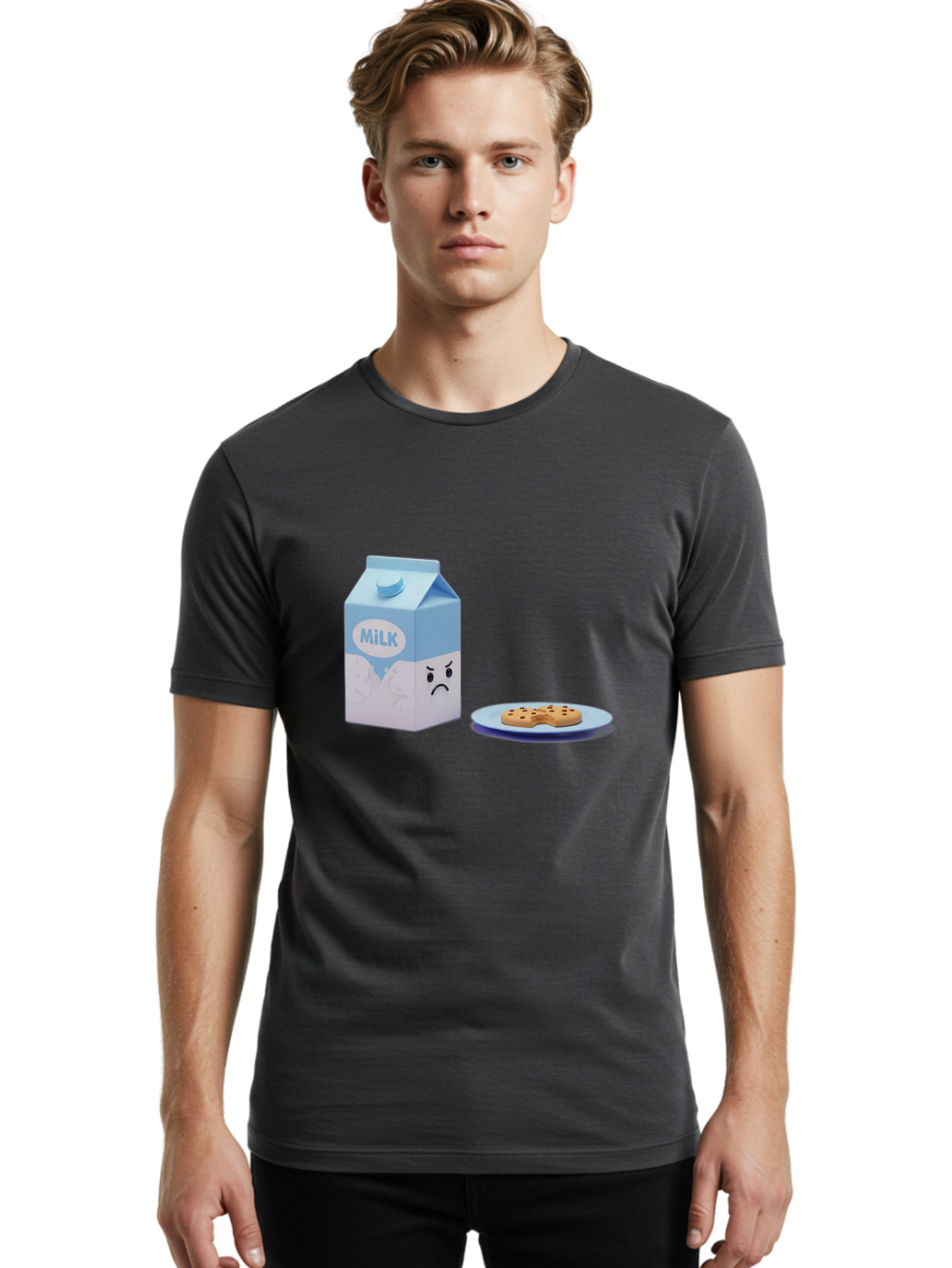 Milk-1 Men'S Graphic Tee, 100% Cotton, Comfortable Casual Summer Wear, Machine Washable, Vintage Camera, Old Camera, Antique Camera, Black Camera, Classic Photography, Photography Equipment, Nostalgic Device, Film Camera, Camera Art Bai132