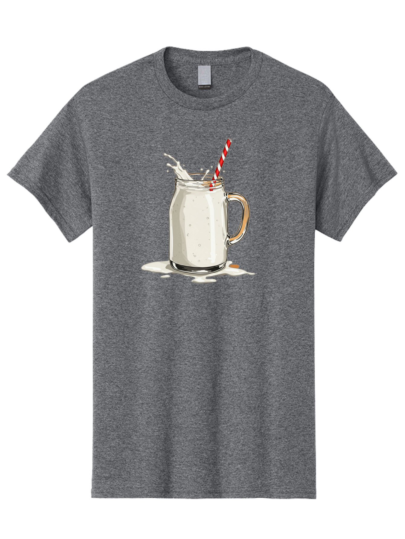 Milkshake-Mason-Jar Men'S Graphic Tee, 100% Cotton, Comfortable Casual Summer Wear, Machine Washable, Vintage Camera, Old Camera, Antique Camera, Black Camera, Classic Photography, Photography Equipment, Nostalgic Device, Film Camera, Bai155