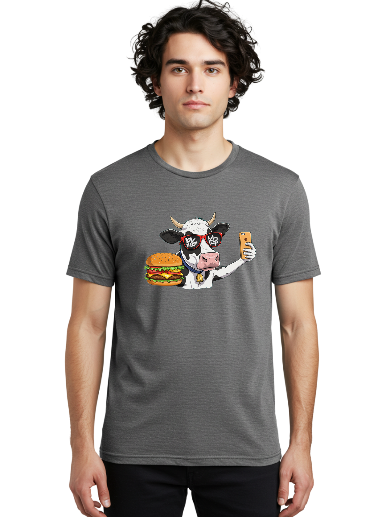 Moo-Burger-1 Men'S Graphic Tee, 100% Cotton, Comfortable Casual Summer Wear, Machine Washable, Vintage Camera, Old Camera, Antique Camera, Black Camera, Classic Photography, Photography Equipment, Nostalgic Device, Film Camera, Camera Art Bai160