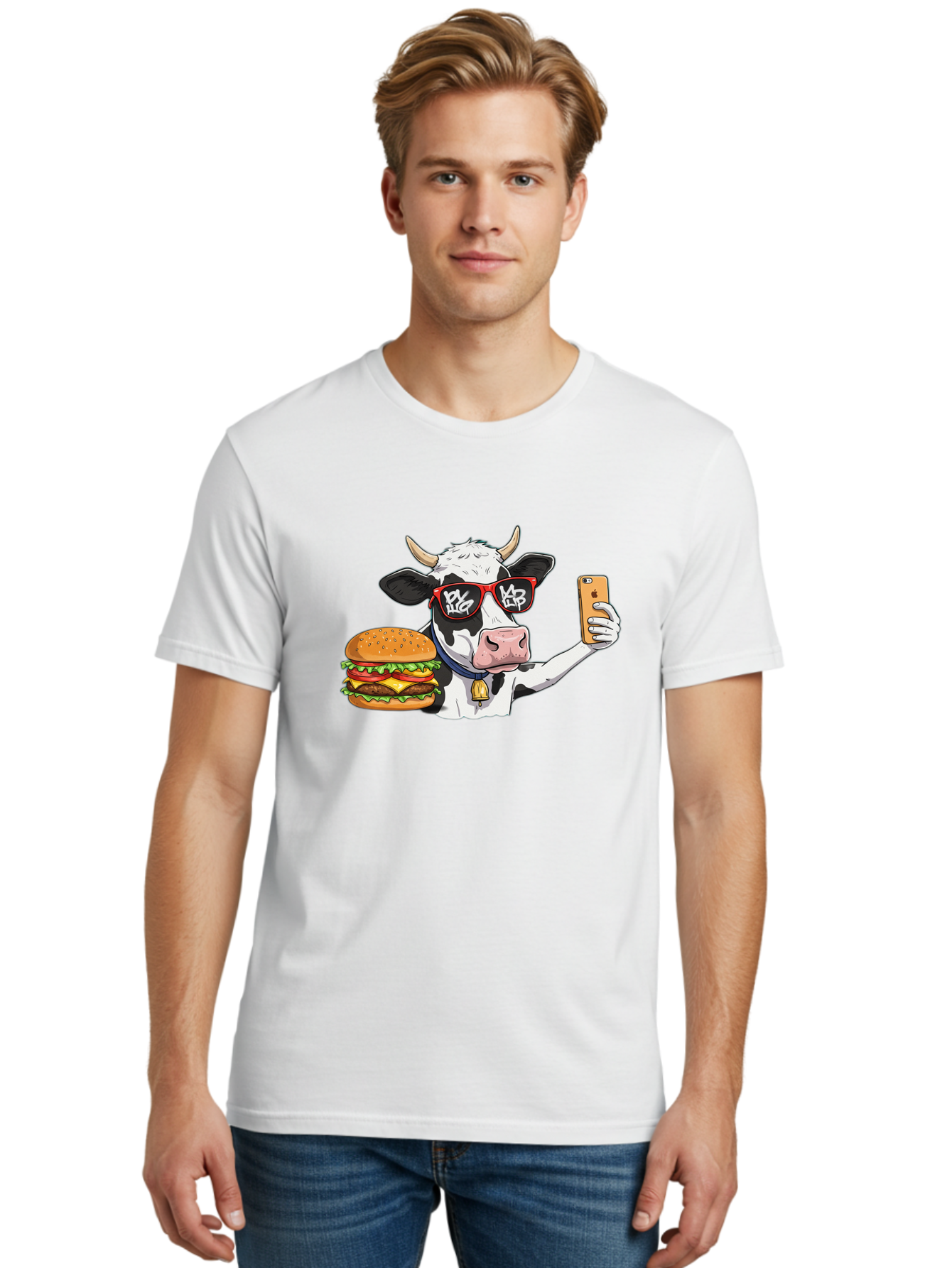 Moo-Burger-1 Men'S Graphic Tee, 100% Cotton, Comfortable Casual Summer Wear, Machine Washable, Vintage Camera, Old Camera, Antique Camera, Black Camera, Classic Photography, Photography Equipment, Nostalgic Device, Film Camera, Camera Art Bai160