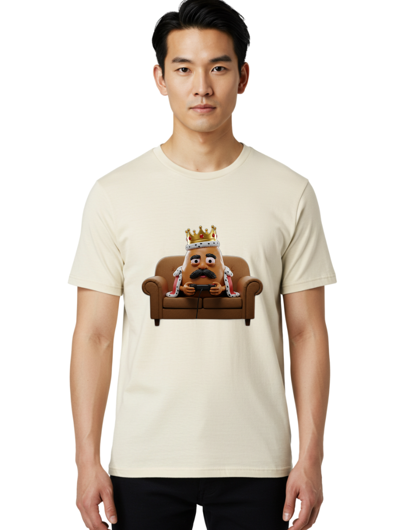 Mr-Potato-Head-King Men'S Graphic Tee, 100% Cotton, Comfortable Casual Summer Wear, Machine Washable, Vintage Camera, Old Camera, Antique Camera, Black Camera, Classic Photography, Photography Equipment, Nostalgic Device, Film Camera, Bai169