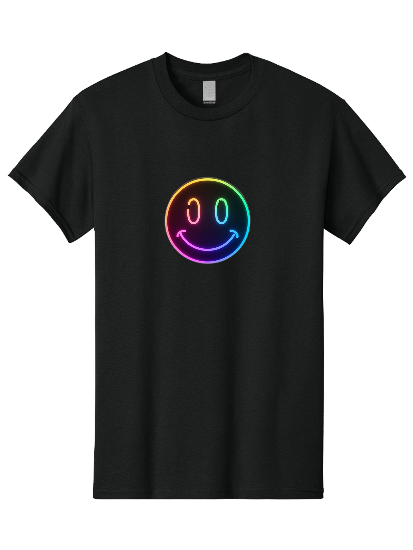 Neon-Smiley Men'S Graphic Tee, 100% Cotton, Comfortable Casual Summer Wear, Machine Washable, Vintage Camera, Old Camera, Antique Camera, Black Camera, Classic Photography, Photography Equipment, Nostalgic Device, Film Camera, Camera Art Bai185