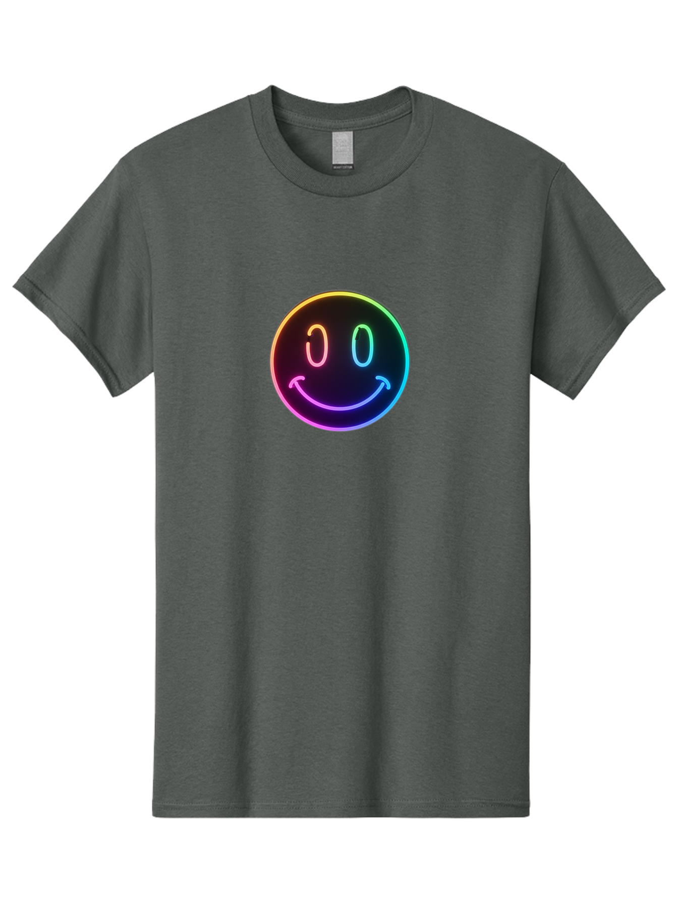 Neon-Smiley Men'S Graphic Tee, 100% Cotton, Comfortable Casual Summer Wear, Machine Washable, Vintage Camera, Old Camera, Antique Camera, Black Camera, Classic Photography, Photography Equipment, Nostalgic Device, Film Camera, Camera Art Bai185