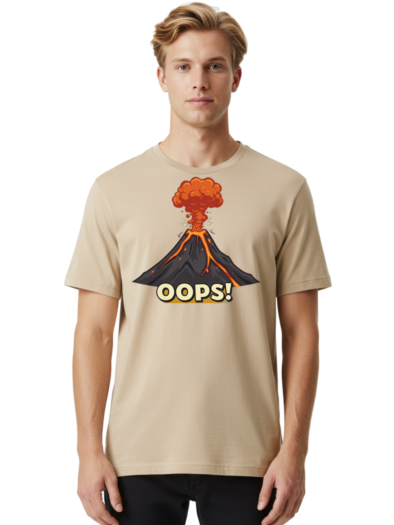 Oops-2 Men'S Graphic Tee, 100% Cotton, Comfortable Casual Summer Wear, Machine Washable, Vintage Camera, Old Camera, Antique Camera, Black Camera, Classic Photography, Photography Equipment, Nostalgic Device, Film Camera, Camera Art Bai193