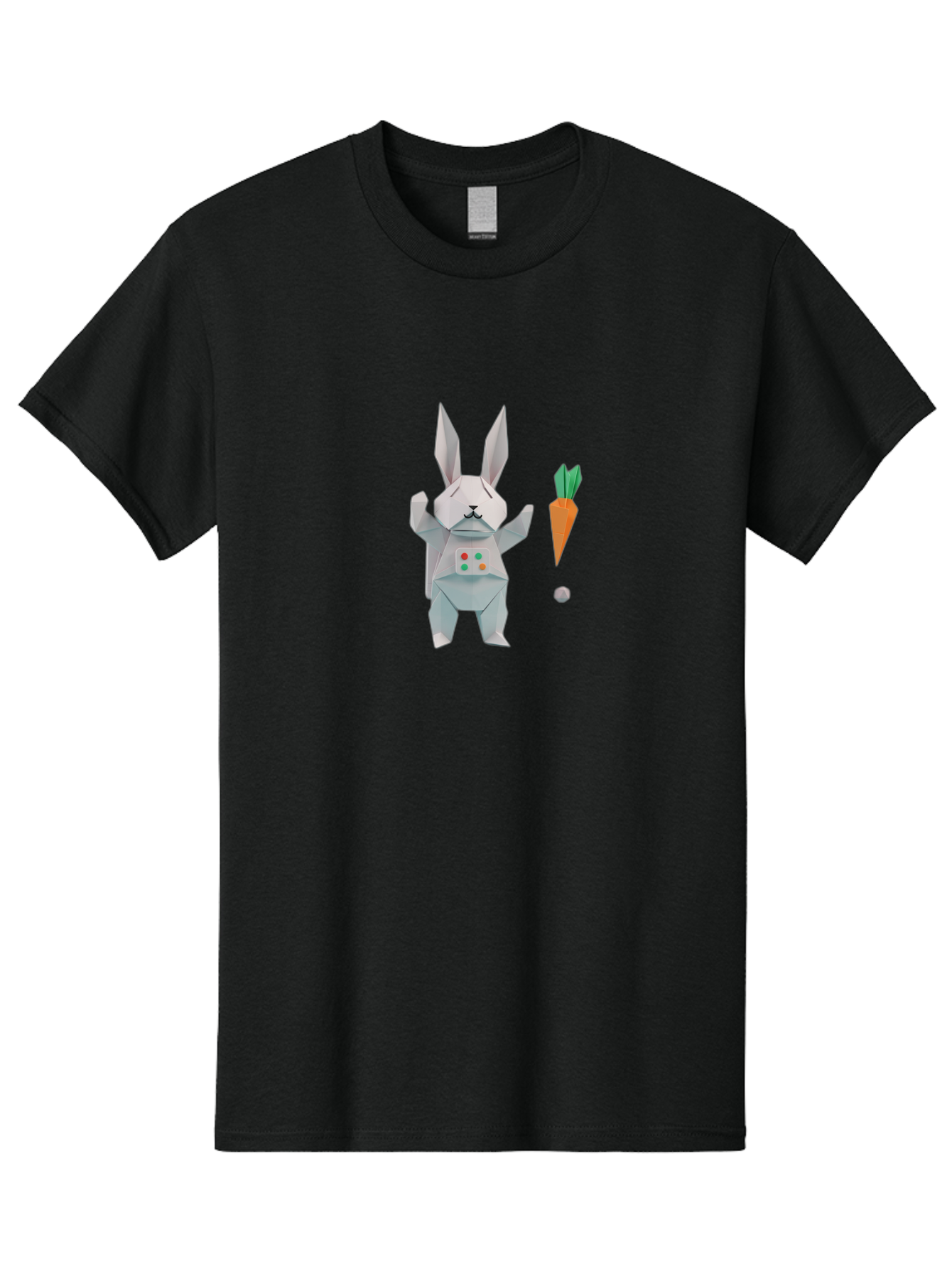 Origami-Bunny-With-Carrot Men'S Graphic Tee, 100% Cotton, Comfortable Casual Summer Wear, Machine Washable, Vintage Camera, Old Camera, Antique Camera, Black Camera, Classic Photography, Photography Equipment, Nostalgic Device, Film Camera, Bai197
