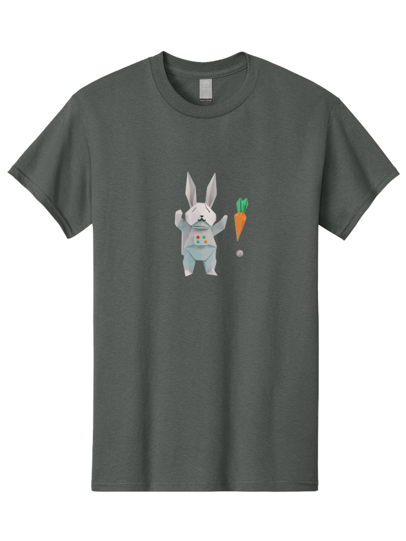 Origami-Bunny-With-Carrot Men'S Graphic Tee, 100% Cotton, Comfortable Casual Summer Wear, Machine Washable, Vintage Camera, Old Camera, Antique Camera, Black Camera, Classic Photography, Photography Equipment, Nostalgic Device, Film Camera, Bai197