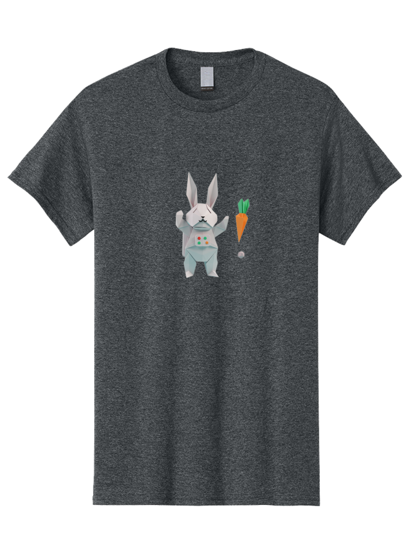 Origami-Bunny-With-Carrot Men'S Graphic Tee, 100% Cotton, Comfortable Casual Summer Wear, Machine Washable, Vintage Camera, Old Camera, Antique Camera, Black Camera, Classic Photography, Photography Equipment, Nostalgic Device, Film Camera, Bai197
