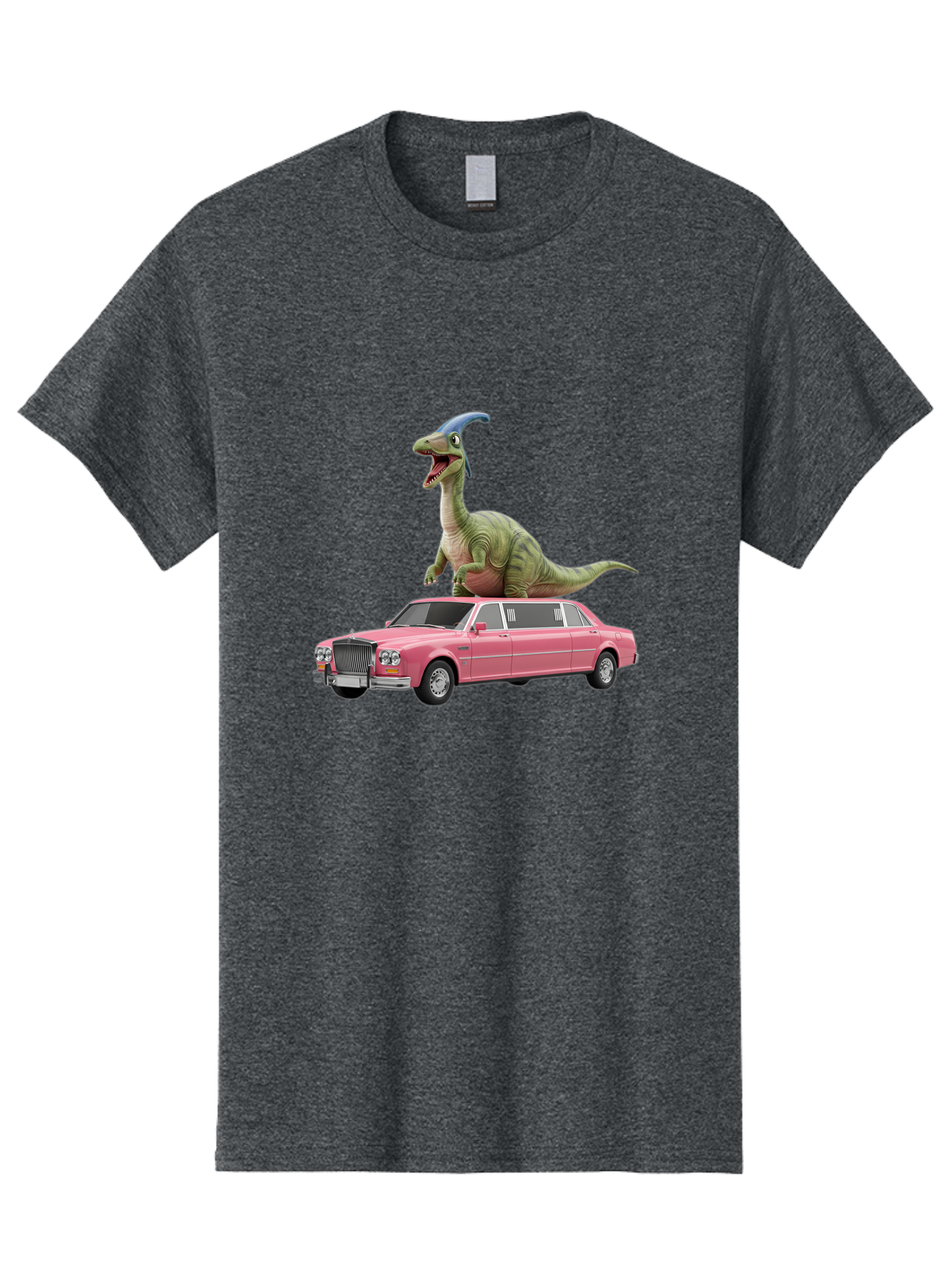 Parasaurolophus-On-Pink-Limousine Men'S Graphic Tee, 100% Cotton, Comfortable Casual Summer Wear, Machine Washable, Vintage Camera, Old Camera, Antique Camera, Black Camera, Classic Photography, Photography Equipment, Nostalgic Device, Bai207