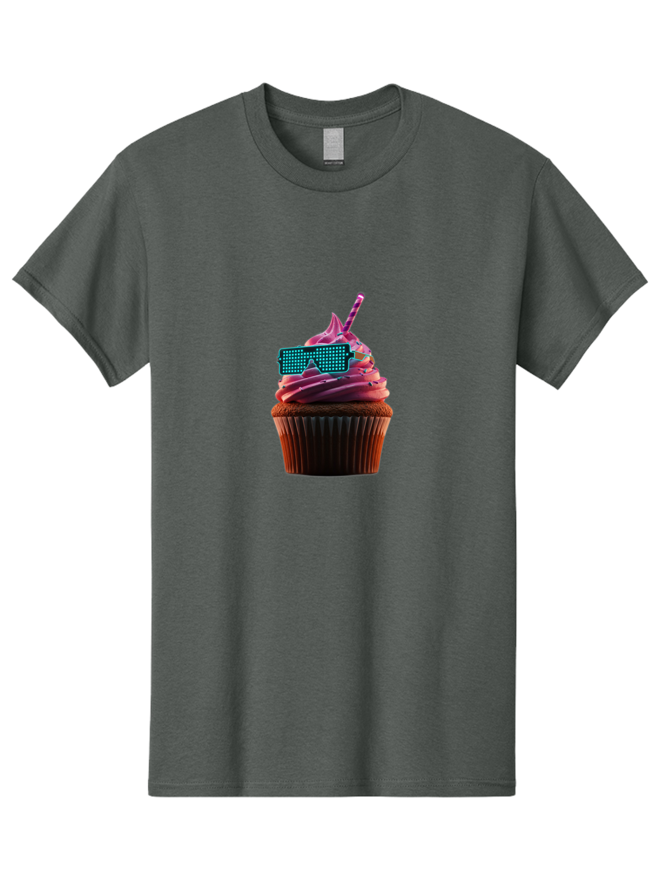 Party-Cupcake Men'S Graphic Tee, 100% Cotton, Comfortable Casual Summer Wear, Machine Washable, Vintage Camera, Old Camera, Antique Camera, Black Camera, Classic Photography, Photography Equipment, Nostalgic Device, Film Camera, Camera Art Bai209